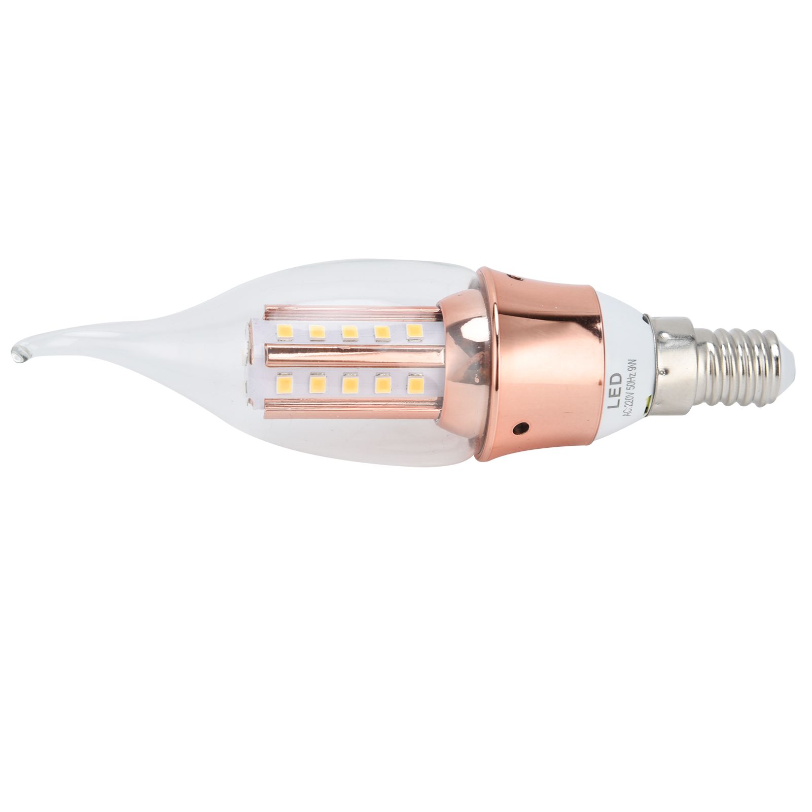 E14 Lamp Bulb Crystal Chandelier 9W LED Candle Bulb for Home Living Room Warm view 7