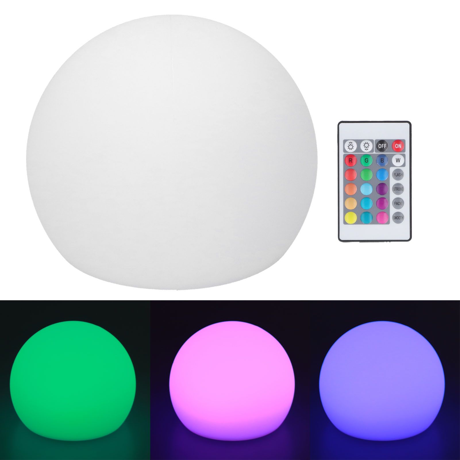 LED Ball Light Outdoor Waterproof RGBW Globe Lamp with 16 Color Dimmable 4 view 7