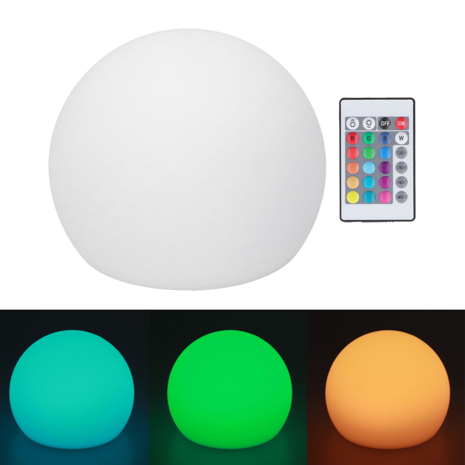 LED Ball Light Outdoor Waterproof RGBW Globe Lamp with 16 Color Dimmable 4 view 9