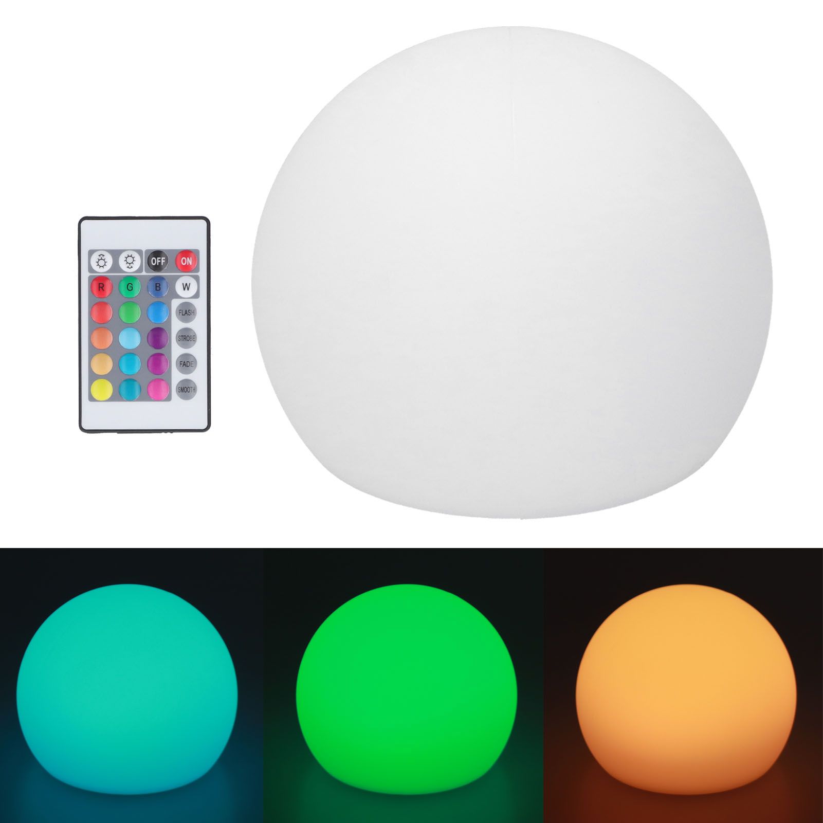 LED Ball Light Outdoor Waterproof RGBW Globe Lamp with 16 Color Dimmable 4 view 10