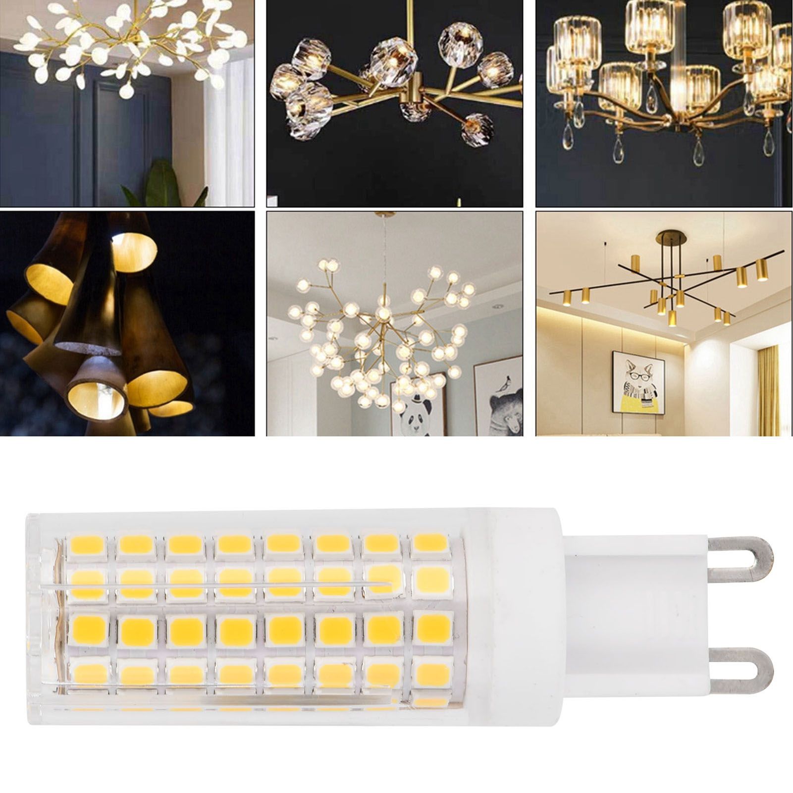 G9 Lamp Bulb 1000LM 102LED Ceramic Dimmable Corn Bulb for Home Chandelier view 11
