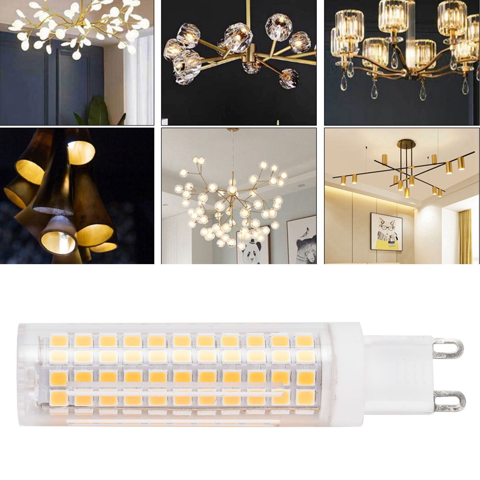 G9 136LED Bulb 15W 1200LM Dimmable Ceramics BiPin Corn Bulb for Home Indoor view 11