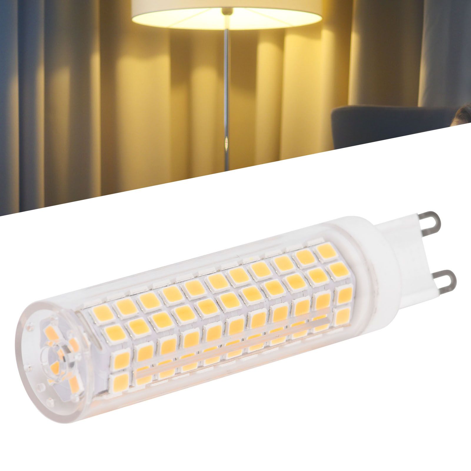 G9 136LED Bulb 15W 1200LM Dimmable Ceramics BiPin Corn Bulb for Home Indoor view 12