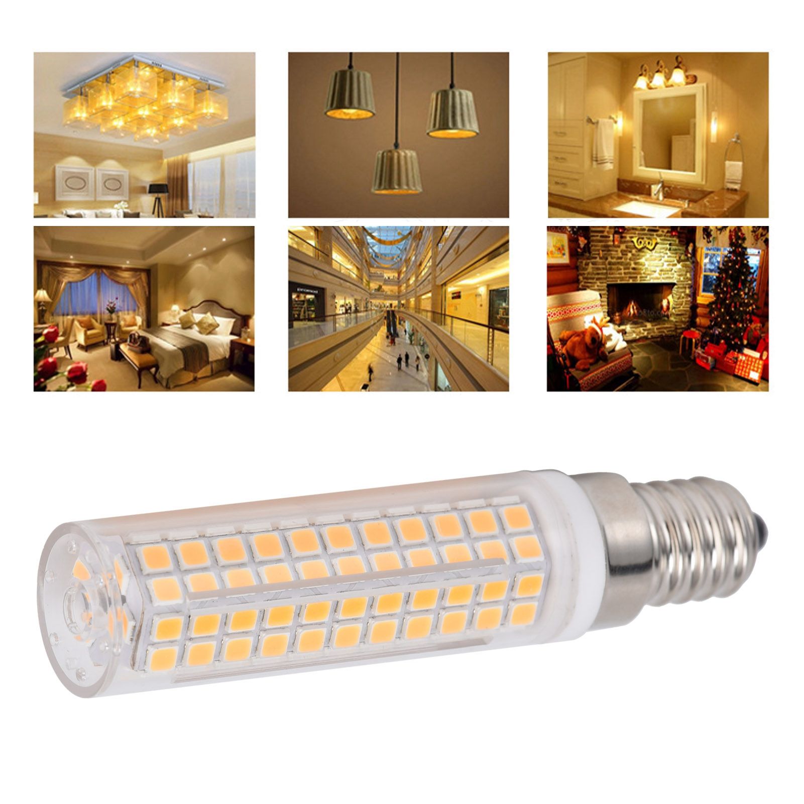 E14 Bulb LED Corn Lamp 1500LM 136LED Dimmable Light Bulb for Chandelier view 11