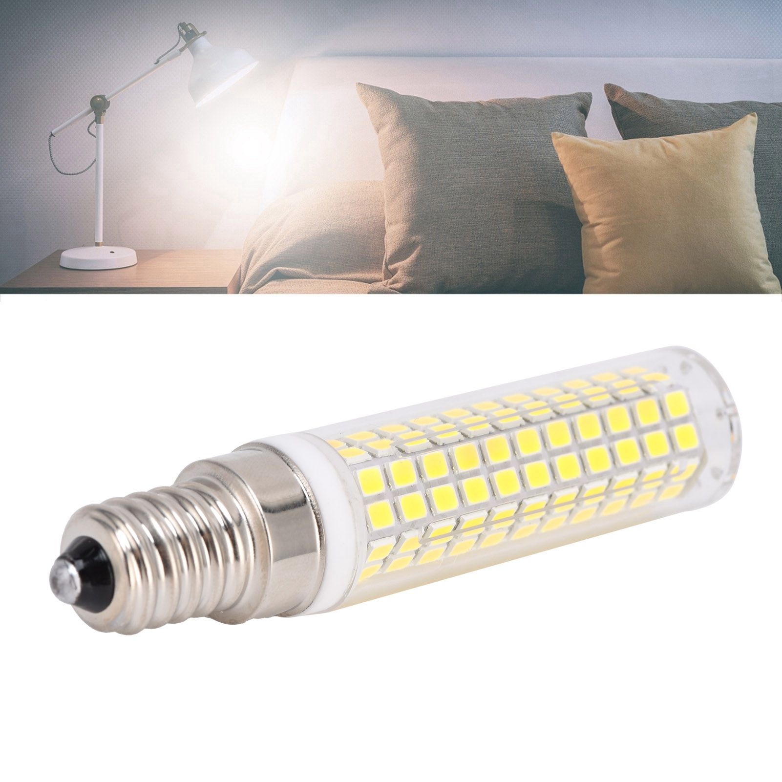 E14 Bulb LED Corn Lamp 1500LM 136LED Dimmable Light Bulb for Chandelier view 12