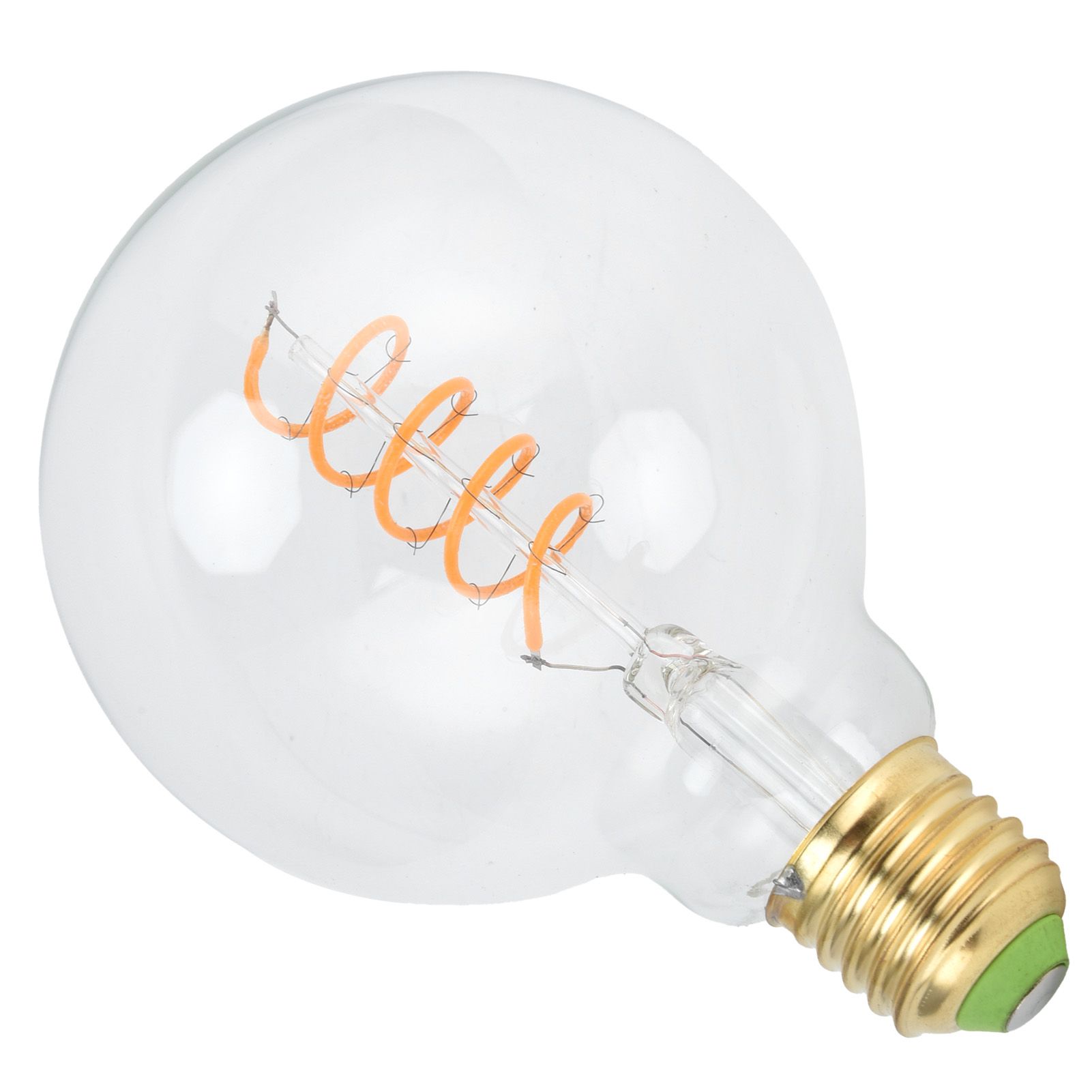 G95 LED Single Spiral Flexible Filament Light Bulb 27 4W 110V Retro Bulb for view 3
