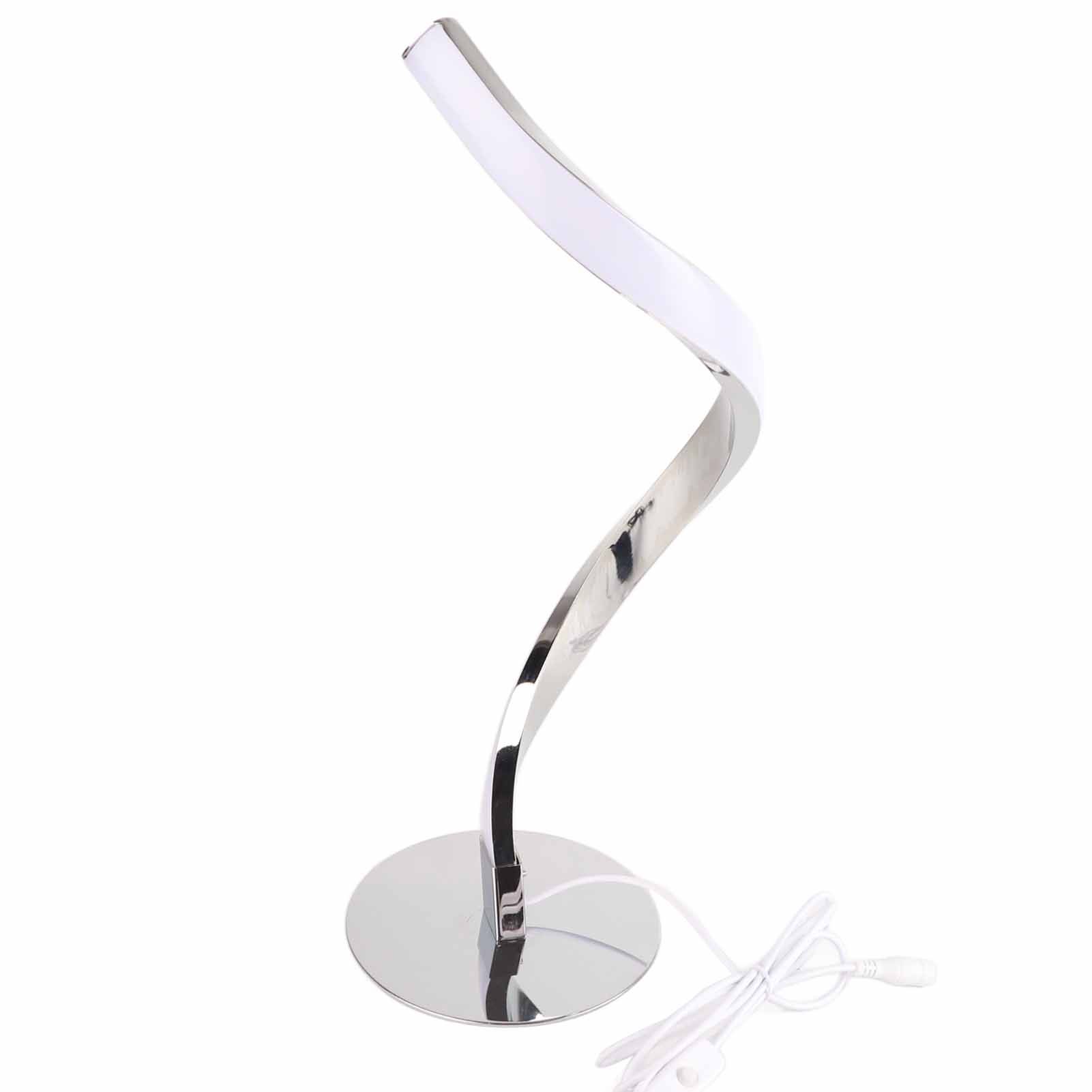 SShaped LED Spiral Table Lamp Reading Light Small Night Light for Bedside view 3