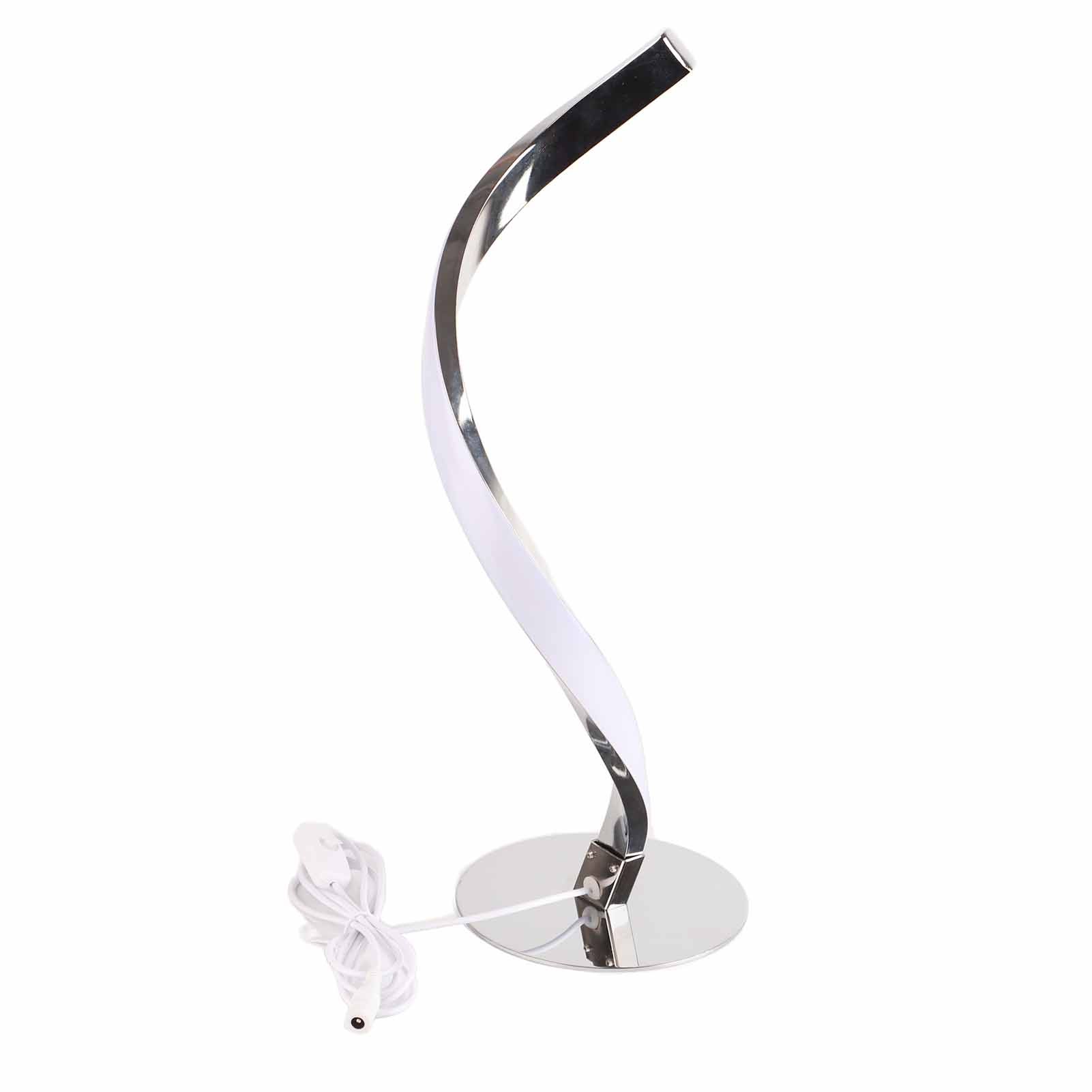 SShaped LED Spiral Table Lamp Reading Light Small Night Light for Bedside view 5