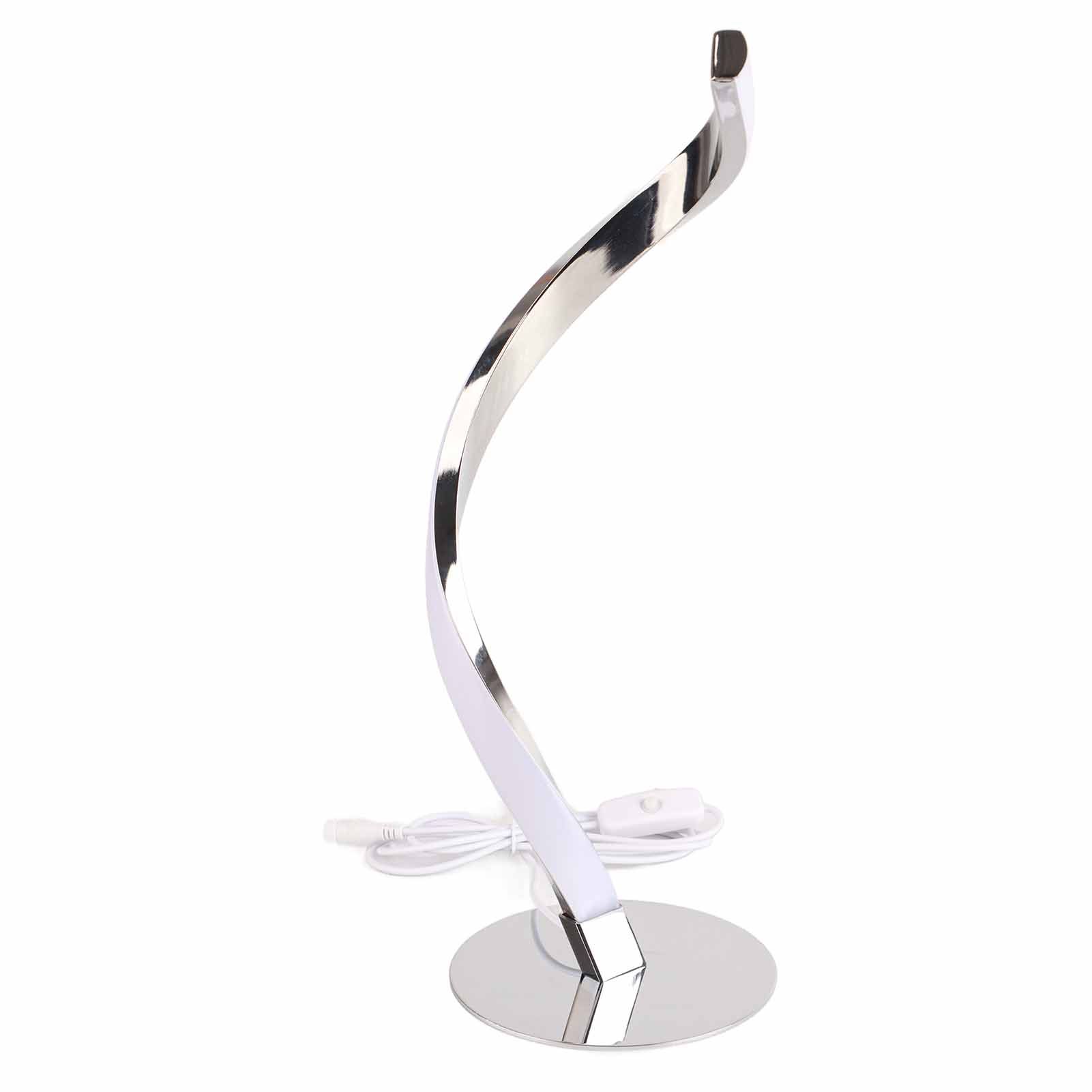 SShaped LED Spiral Table Lamp Reading Light Small Night Light for Bedside view 6