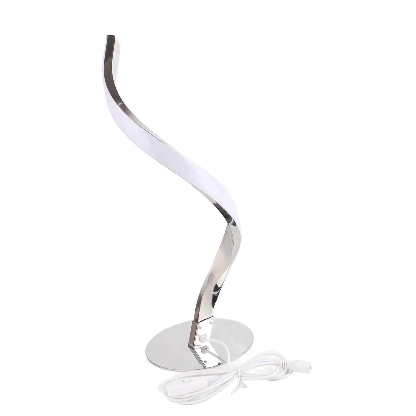 SShaped LED Spiral Table Lamp Reading Light Small Night Light for Bedside view 7