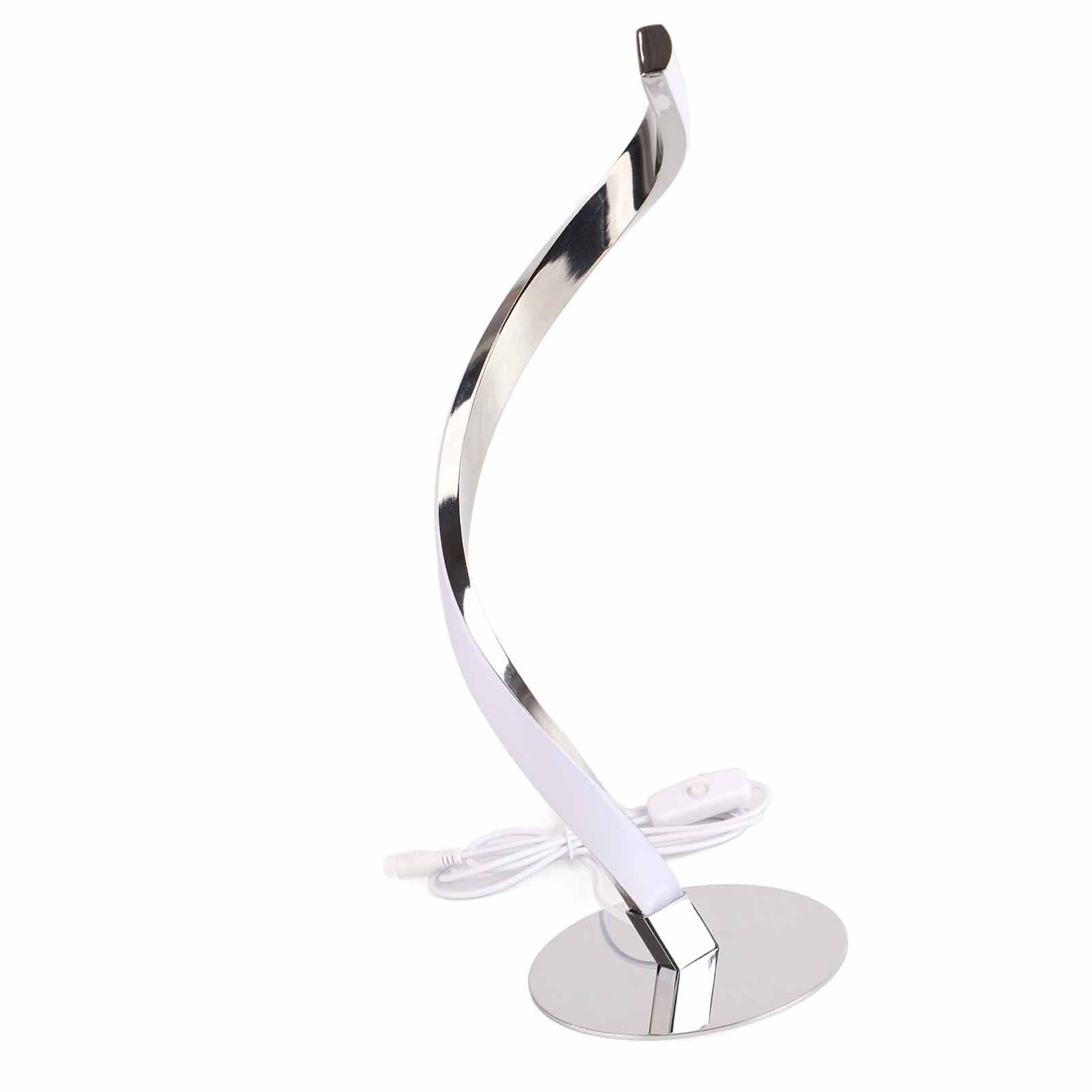 SShaped LED Spiral Table Lamp Reading Light Small Night Light for Bedside view 9