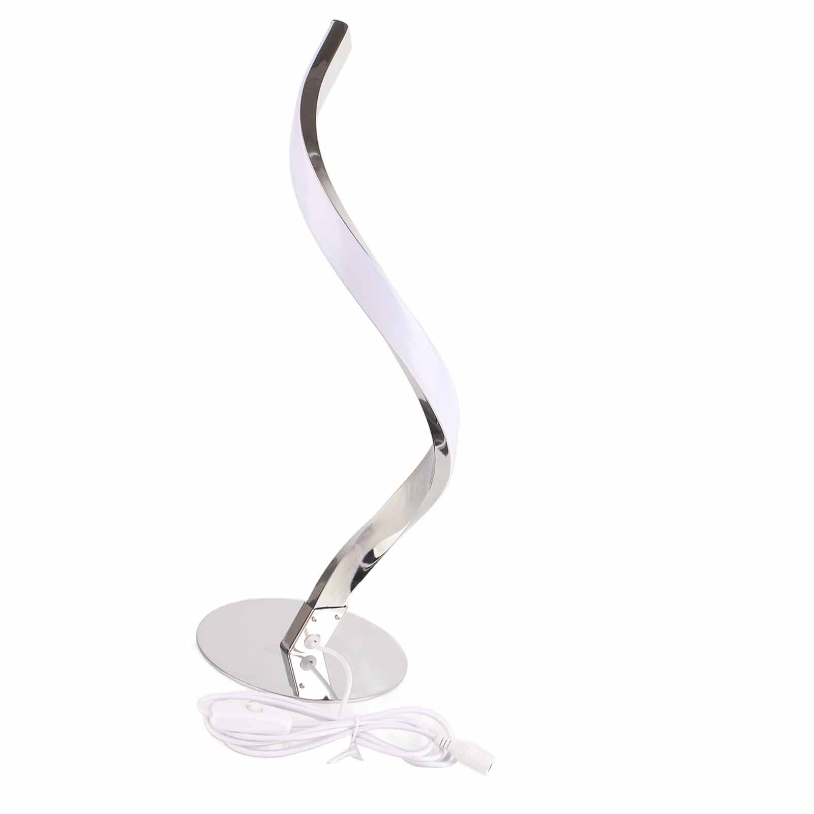 SShaped LED Spiral Table Lamp Reading Light Small Night Light for Bedside view 10