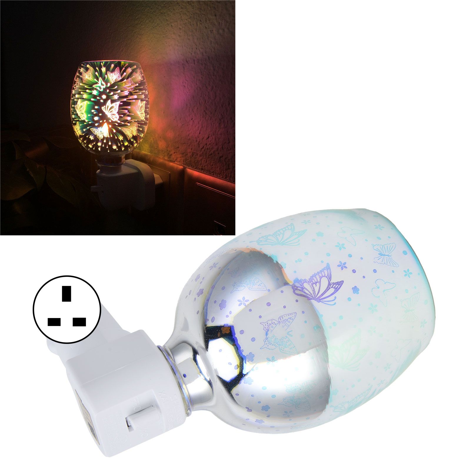 3D Plug In Wax Warmer Electric Smokeless Candle Melter Night Light for Bedroom view 11