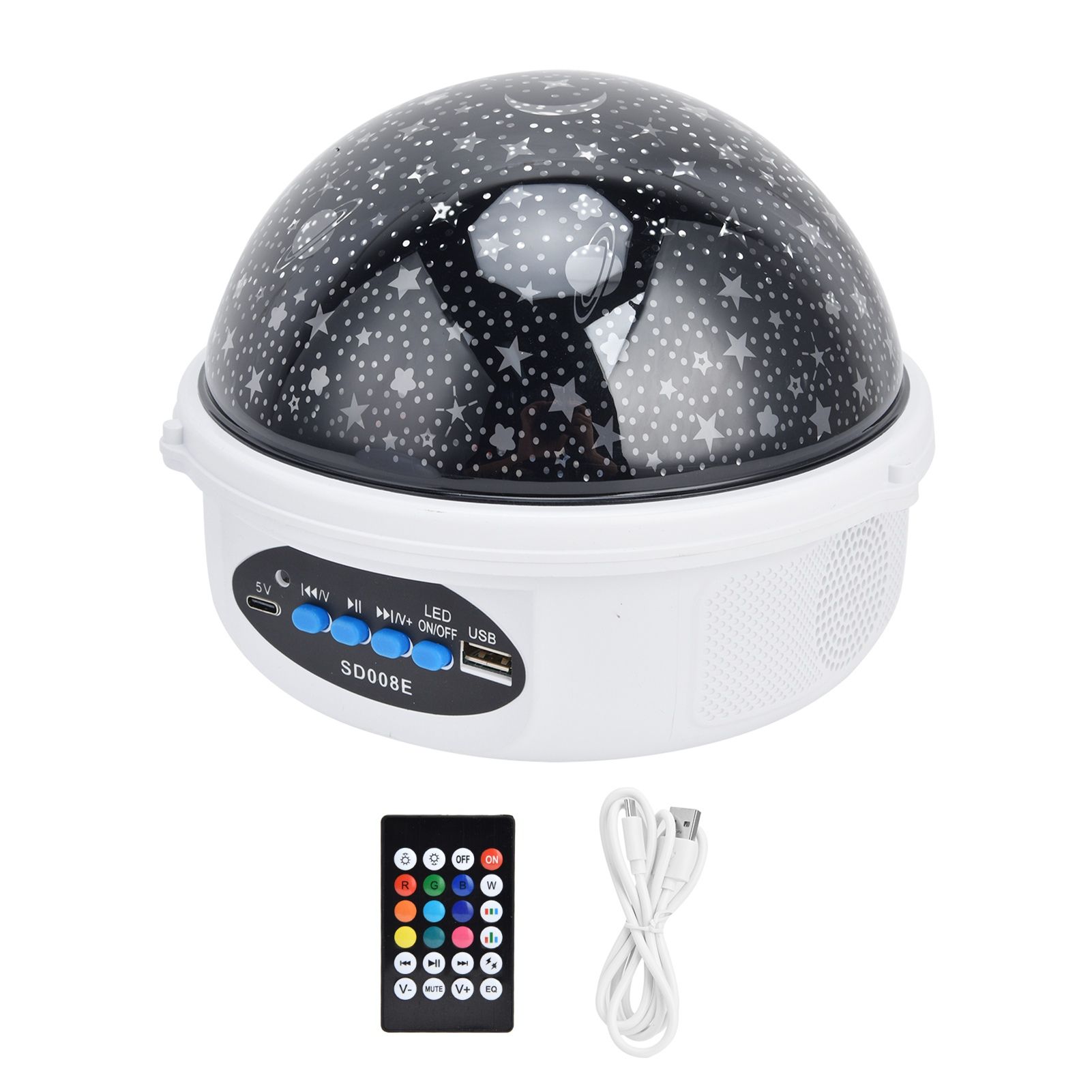 Star Projector Colorful Remote Control Star Sky Night Lamp USB Charging Night view 3