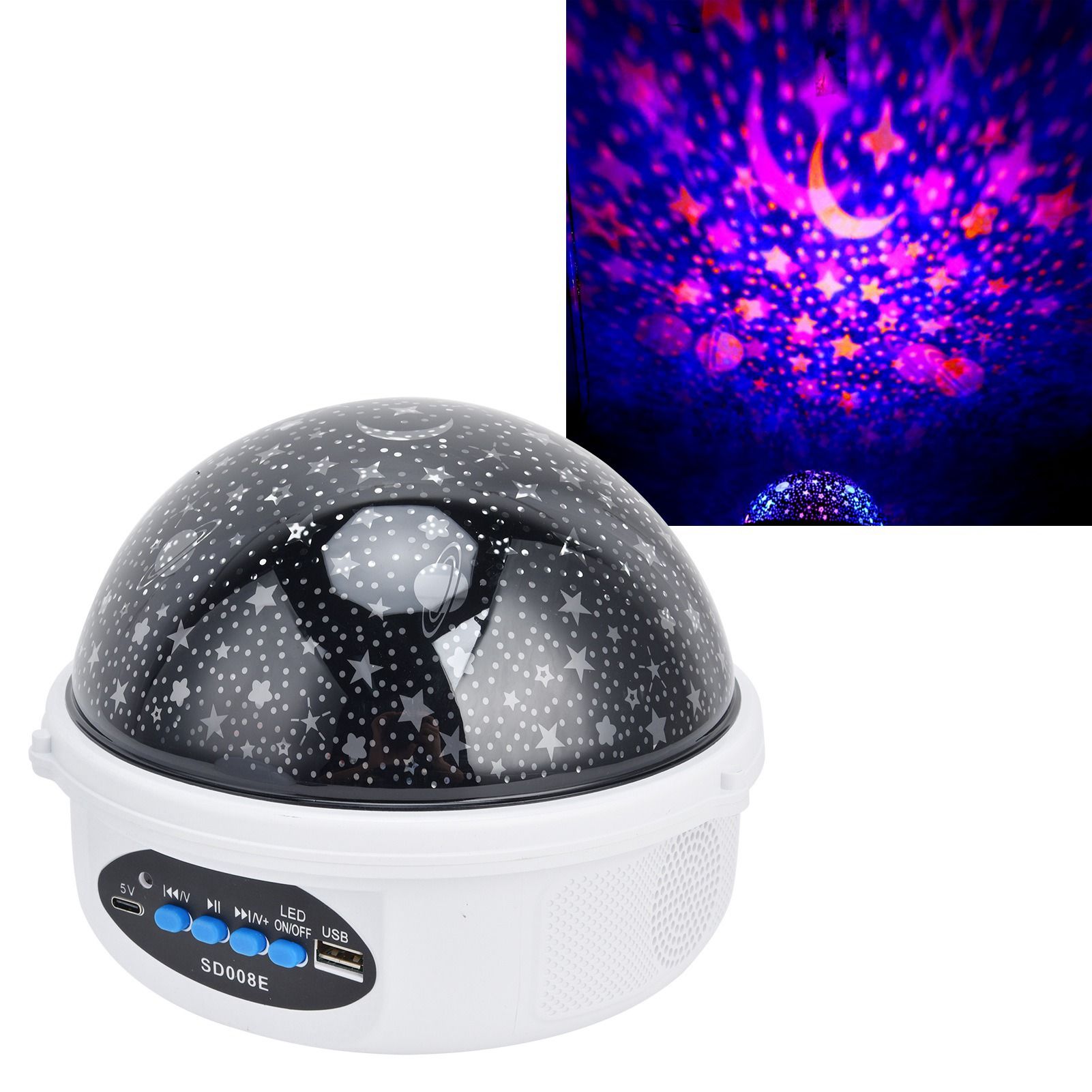 Star Projector Colorful Remote Control Star Sky Night Lamp USB Charging Night view 12