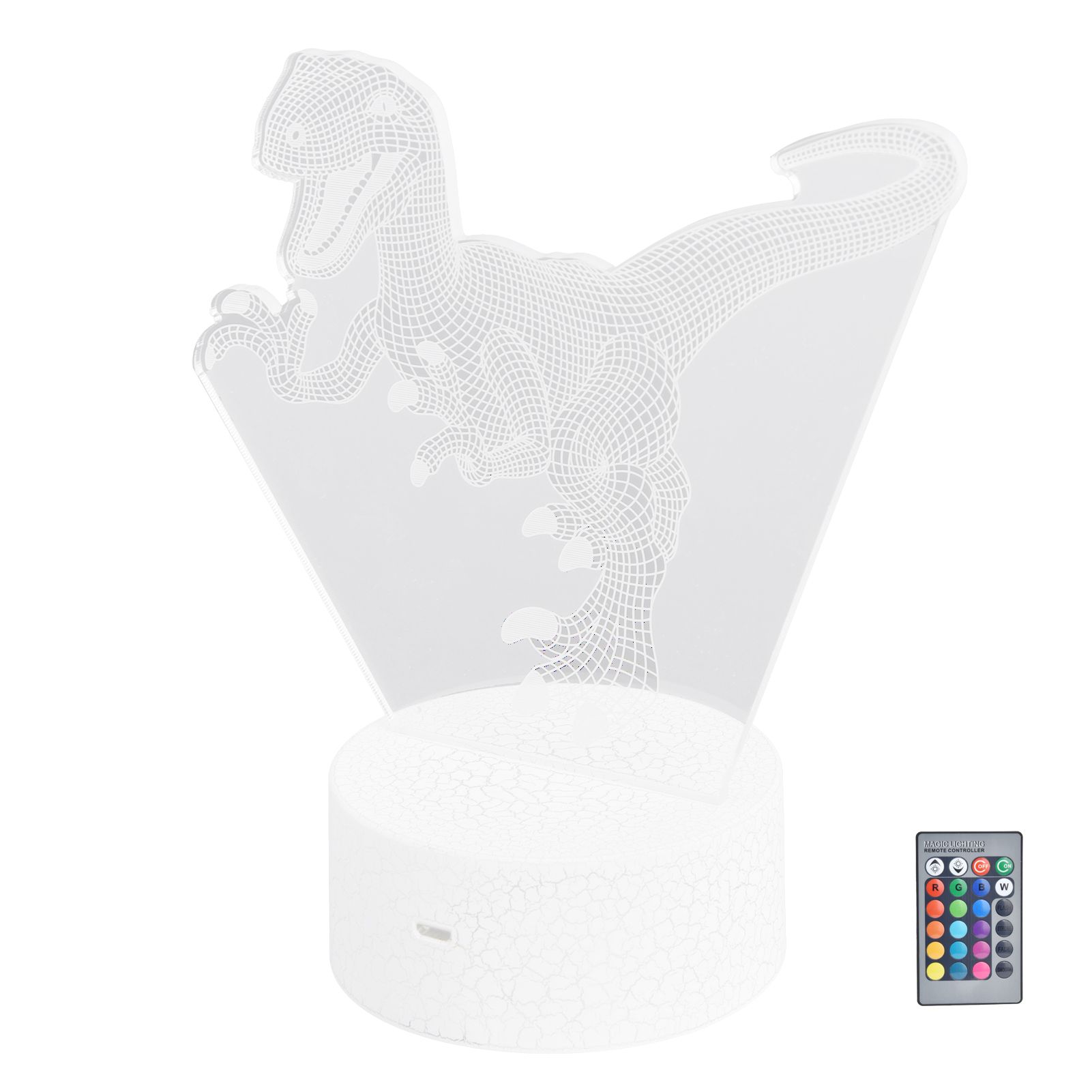 Touch Night Light 16 Colors Dimmable Remote Control Cartoon Night Light