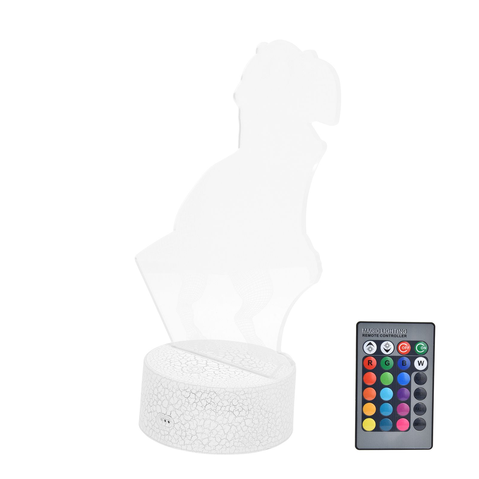 Dinosaur Lamp 16 Colors 4 Modes RGB Colorful Dimmable Remote Night Light Gift view 6