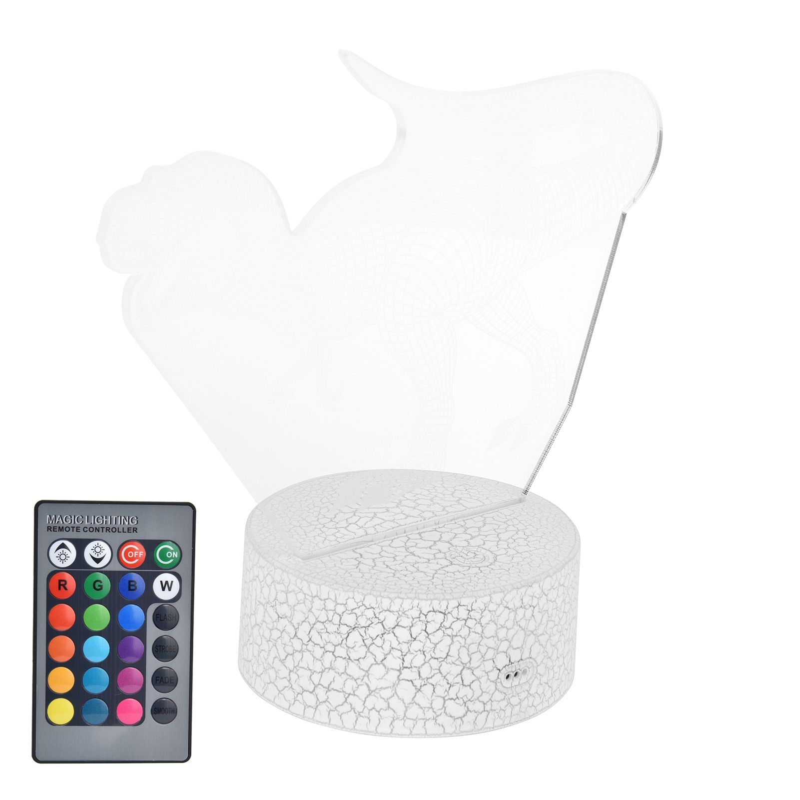 Dinosaur Night Light 16 Colors 4 Modes 3 Dimensional Lamp with Remote Control view 5