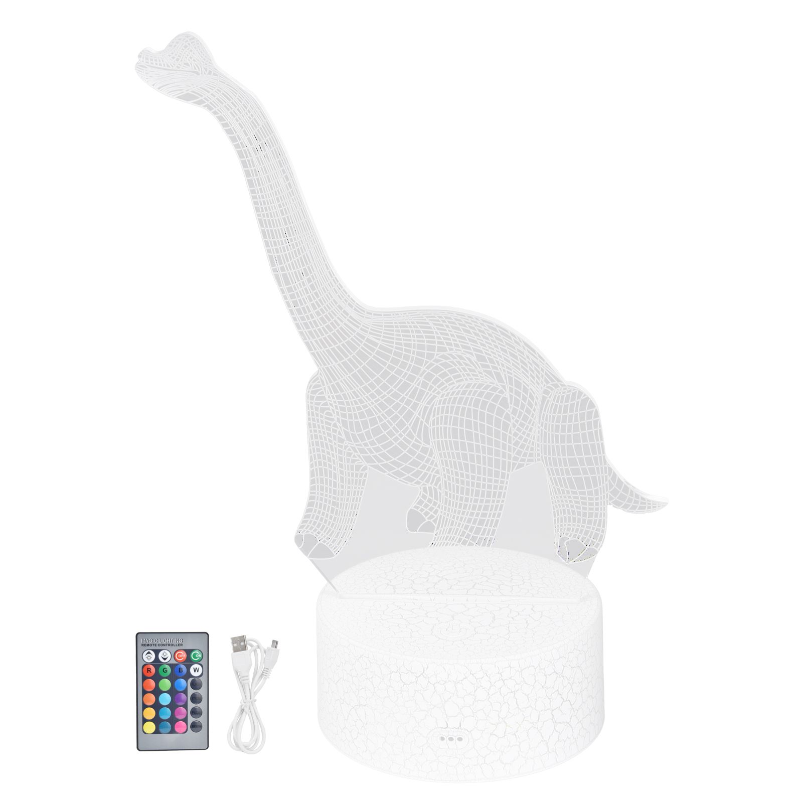 Dinosaur Night Light RGB 16 Colors 4 Modes Dimmable Lamp Support Remote Touch view 2