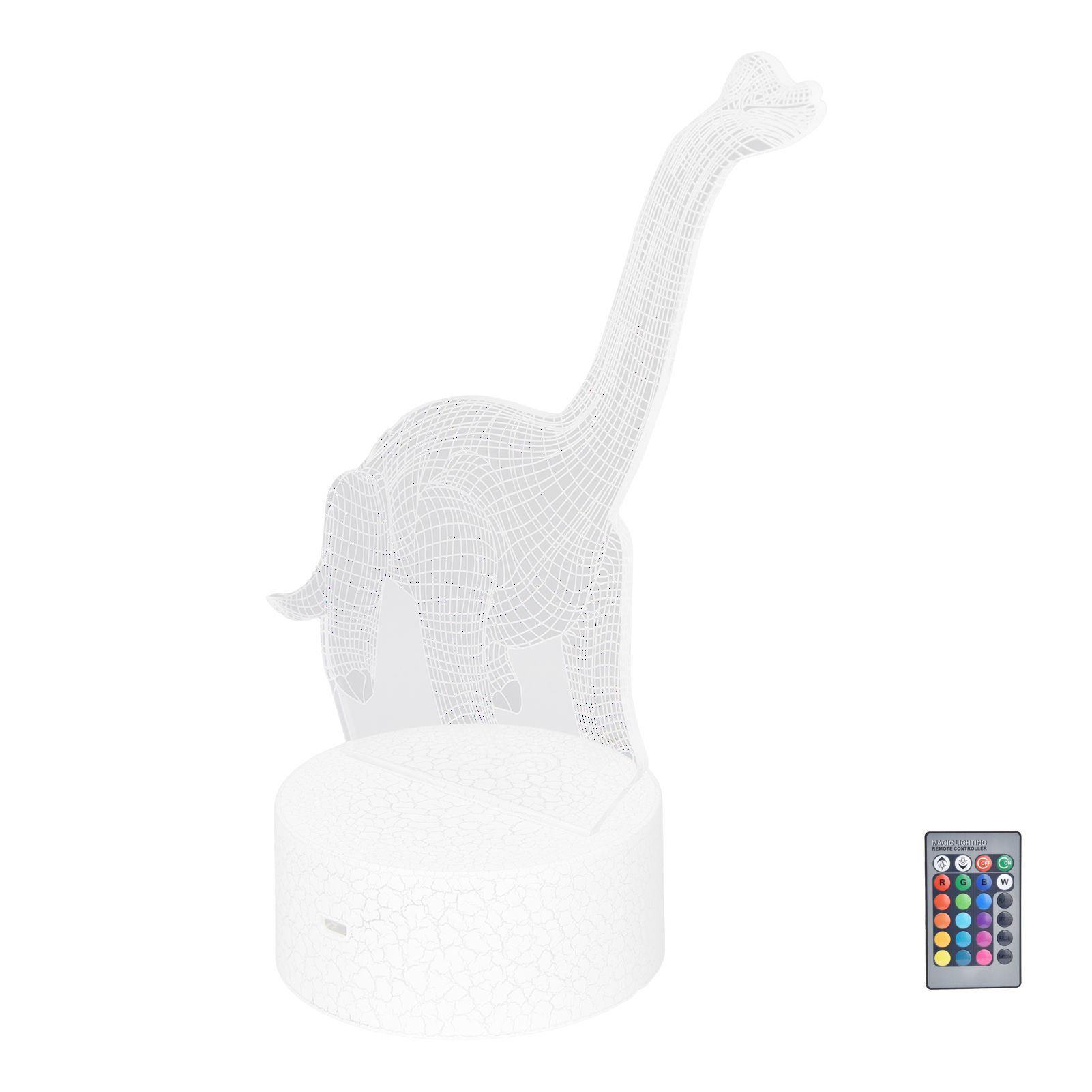 Dinosaur Night Light RGB 16 Colors 4 Modes Dimmable Lamp Support Remote Touch view 6