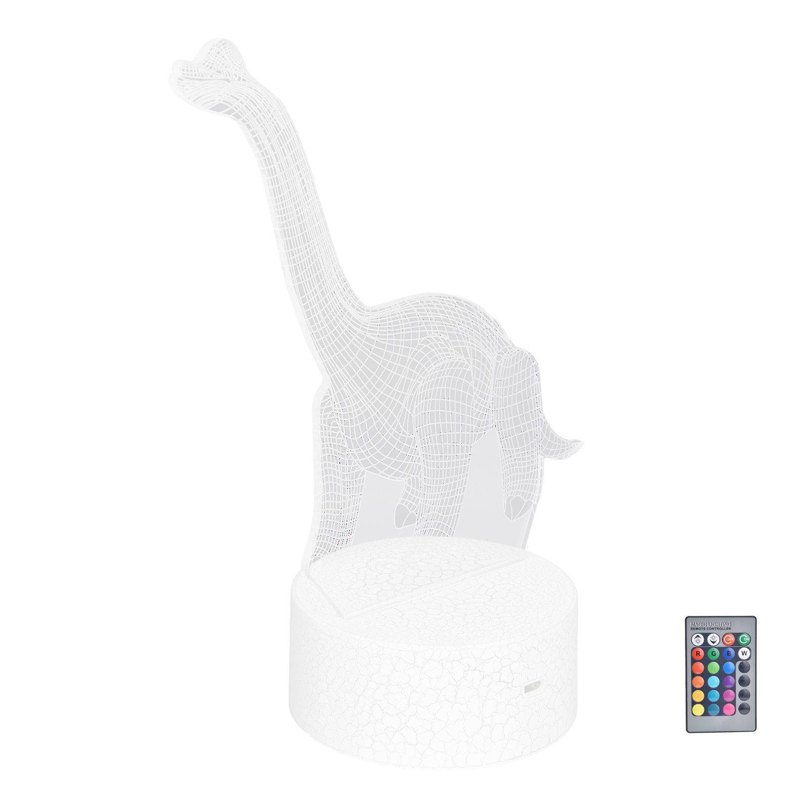 Dinosaur Night Light RGB 16 Colors 4 Modes Dimmable Lamp Support Remote Touch view 7