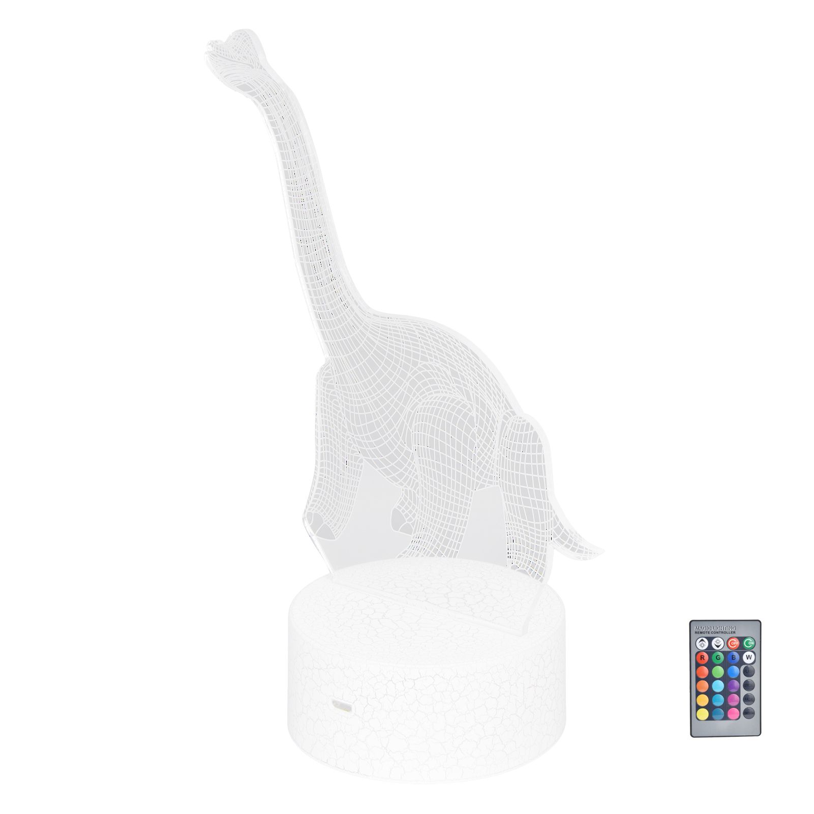Dinosaur Night Light RGB 16 Colors 4 Modes Dimmable Lamp Support Remote Touch view 9