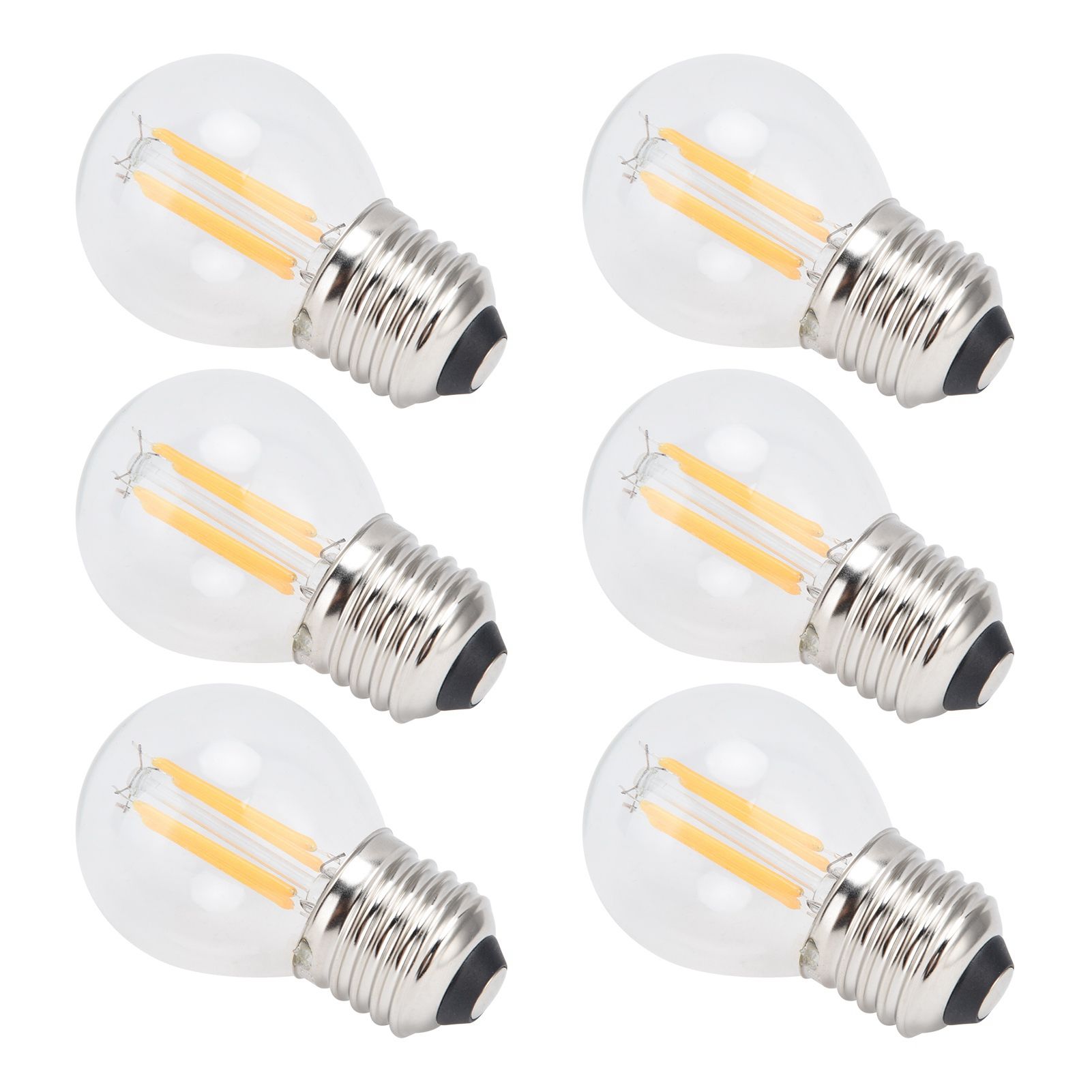 6Pcs Dimmable LED Lamp Bulbs G45 E27 4W Transparent Filament Bulbs for Home view 7