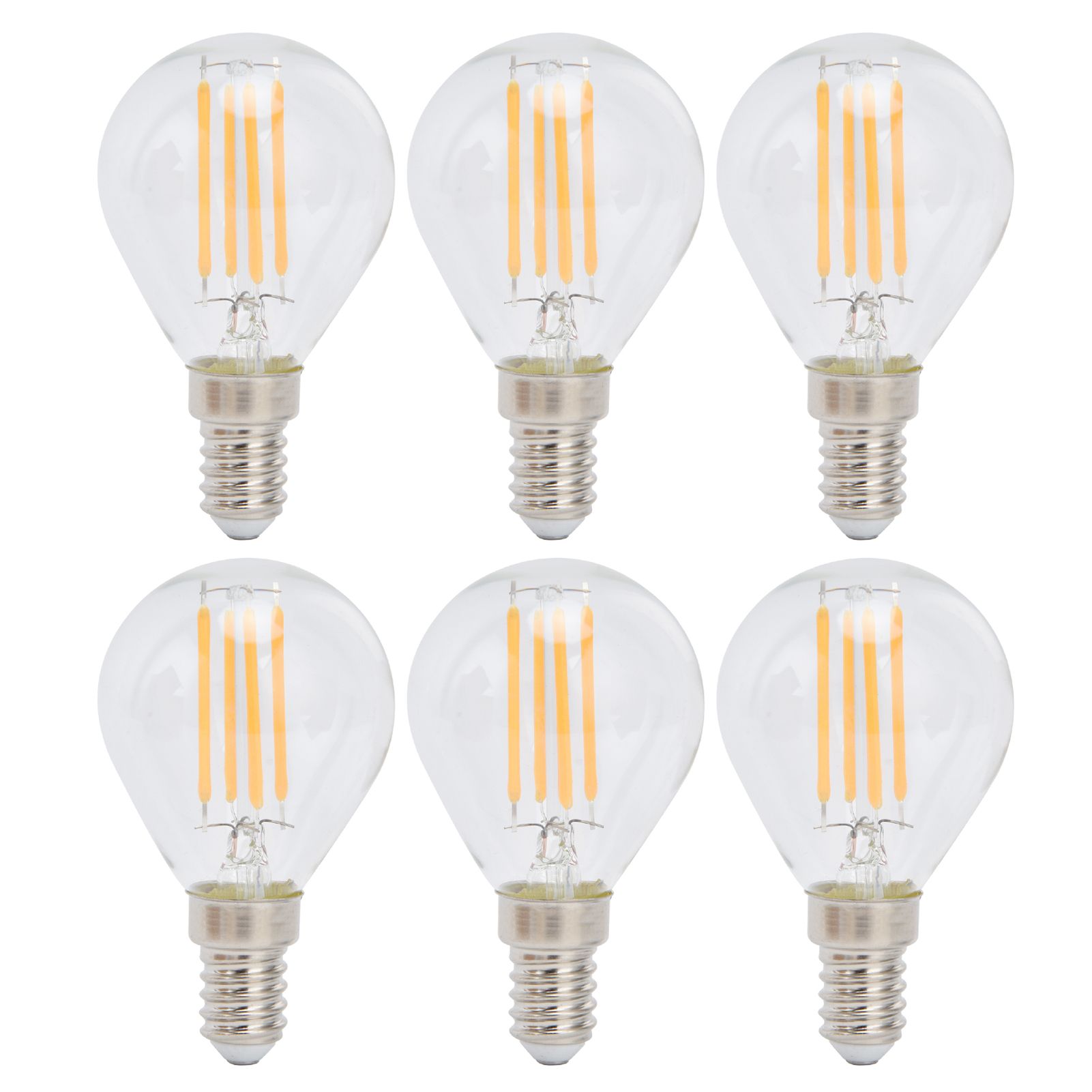 6PCS G45 Vintage Bulb Transparent E14 Base Lamp for Home Decorative Light view 2