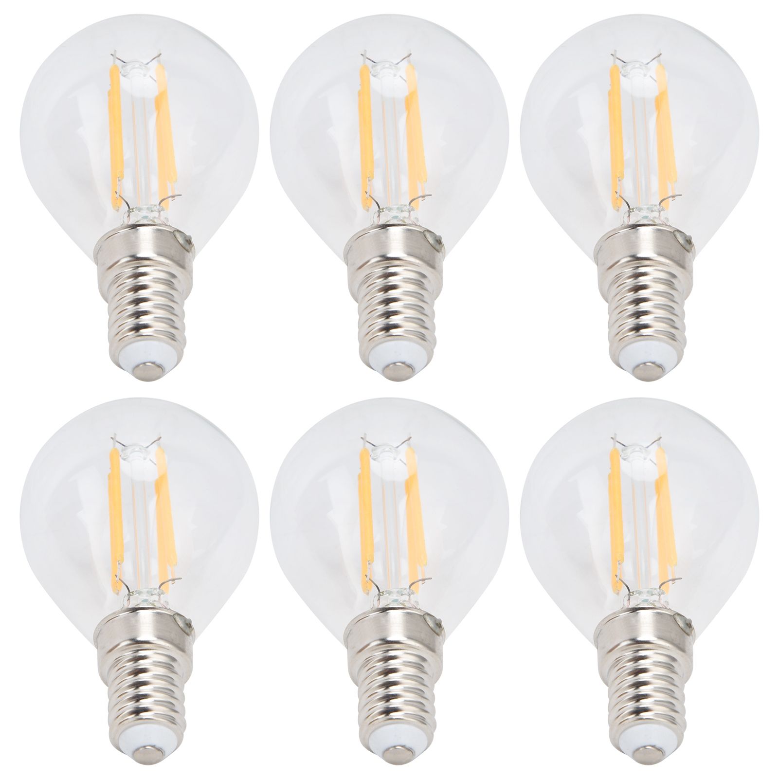 6PCS G45 Vintage Bulb Transparent E14 Base Lamp for Home Decorative Light view 3
