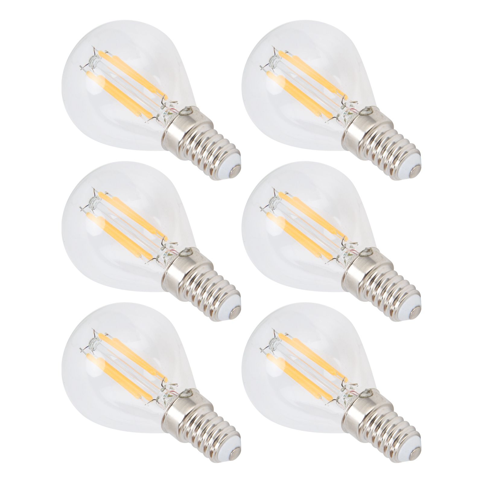 6PCS G45 Vintage Bulb Transparent E14 Base Lamp for Home Decorative Light view 5