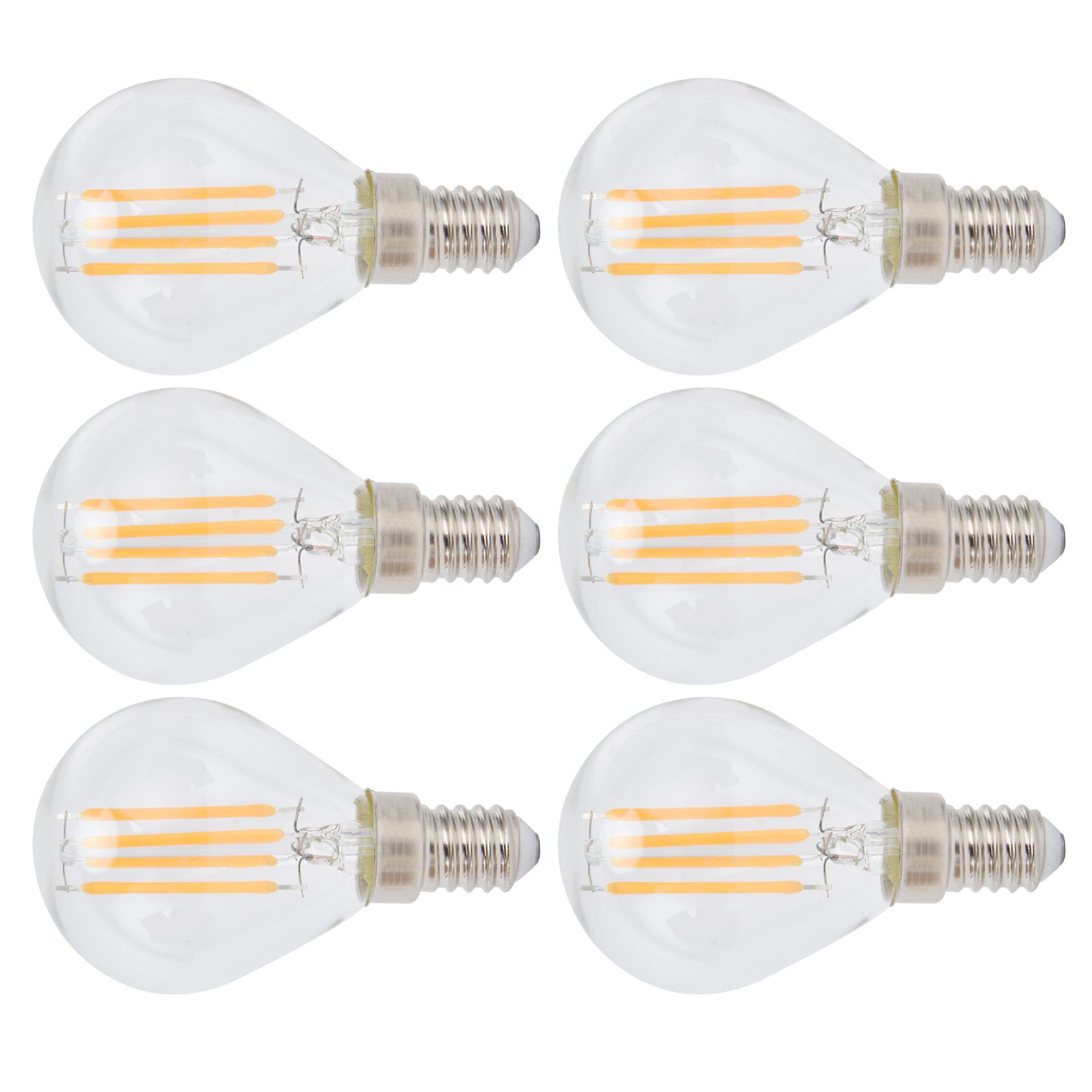 6PCS G45 Vintage Bulb Transparent E14 Base Lamp for Home Decorative Light view 7