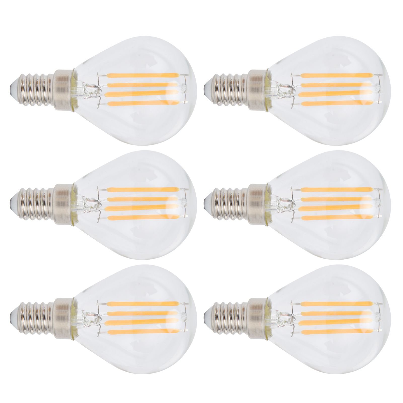 6PCS G45 Vintage Bulb Transparent E14 Base Lamp for Home Decorative Light view 9