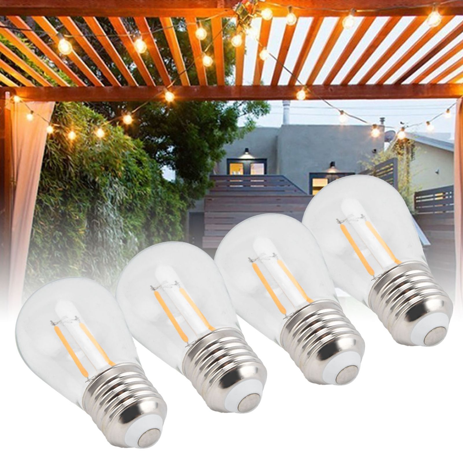 10Pcs Light Bulb High Compatibility Retro Style Adjustable Light Outdoor LED view 11