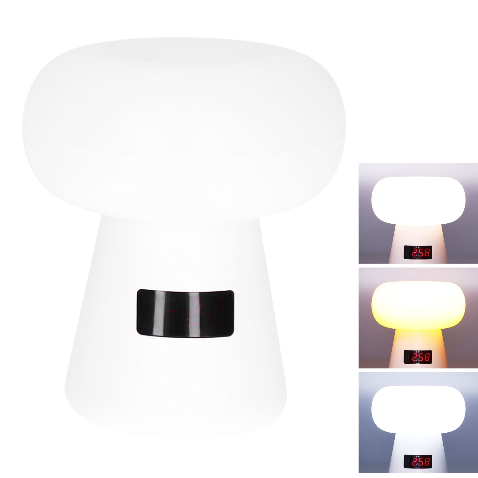 Night Light White Rechargeable Remote Control Clock 3 Levels Timing 6 Levels view 8