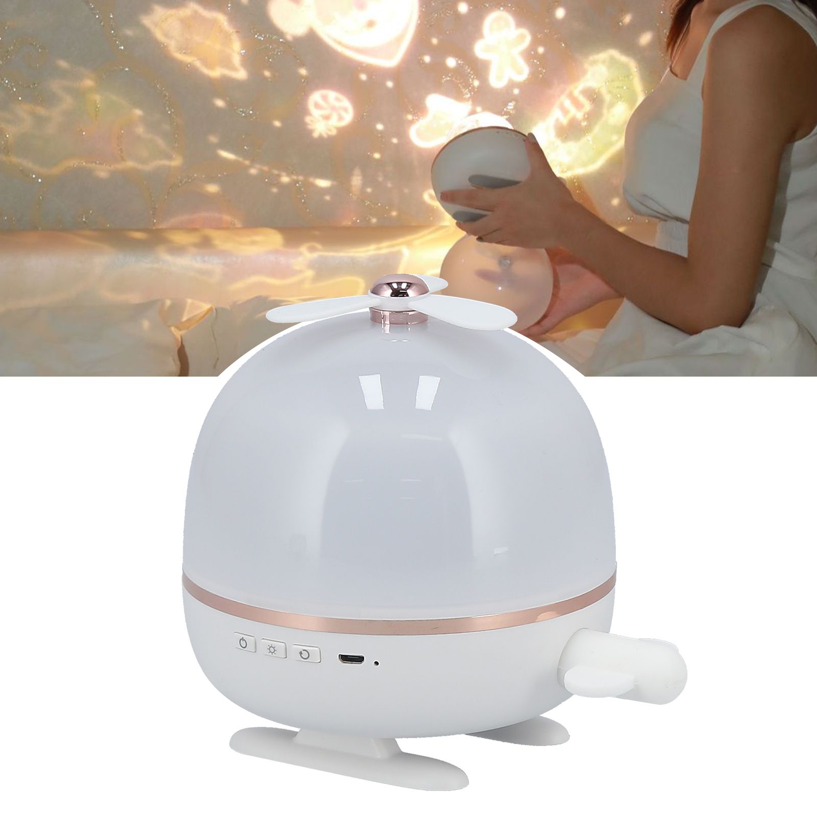 3 Dimensional Rotatable Light LED Babysbreath Pattern Remote Control USB view 11