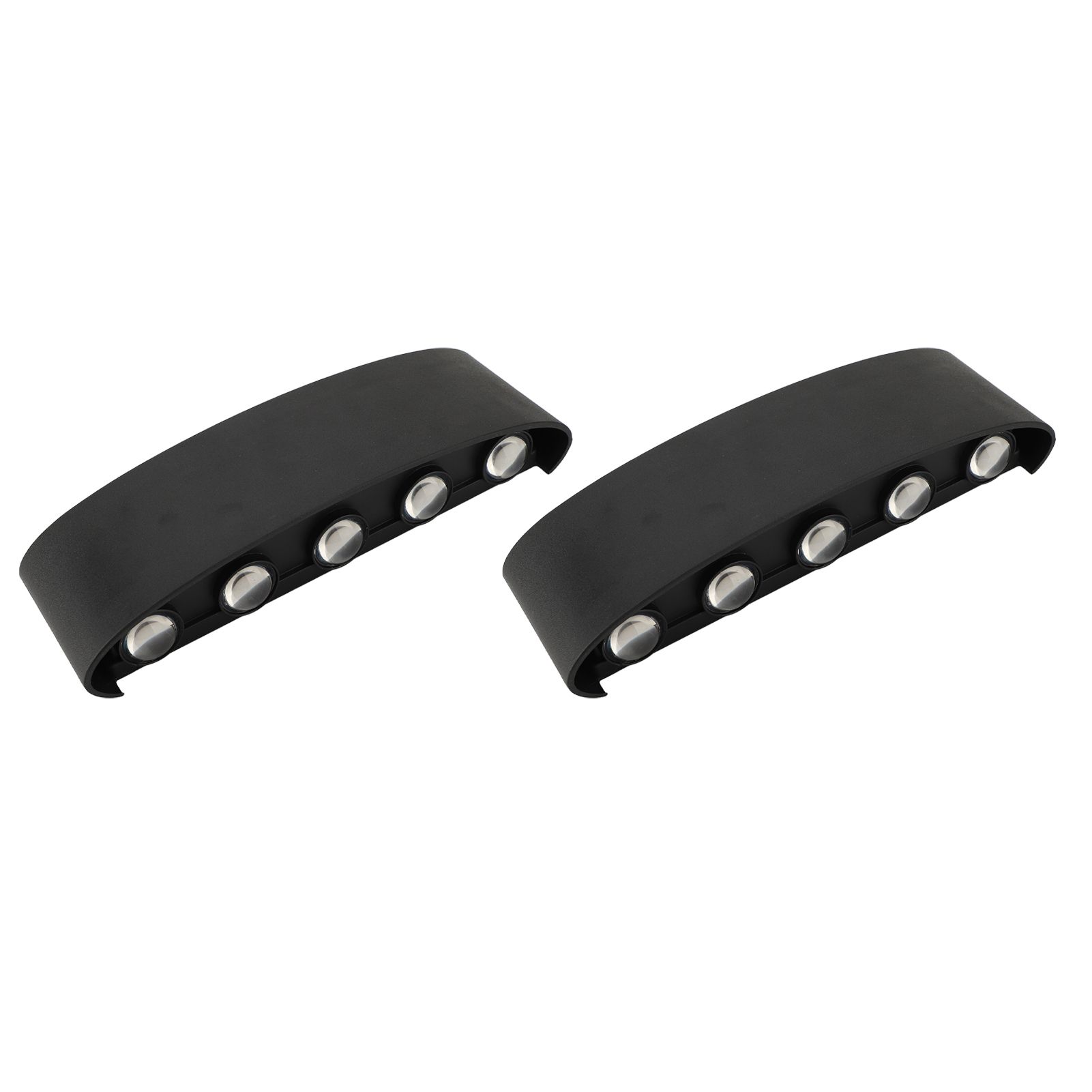 2pcs Hardwired Wall Mount LED Light Modern Simple Aluminum Hardwired Up and view 12