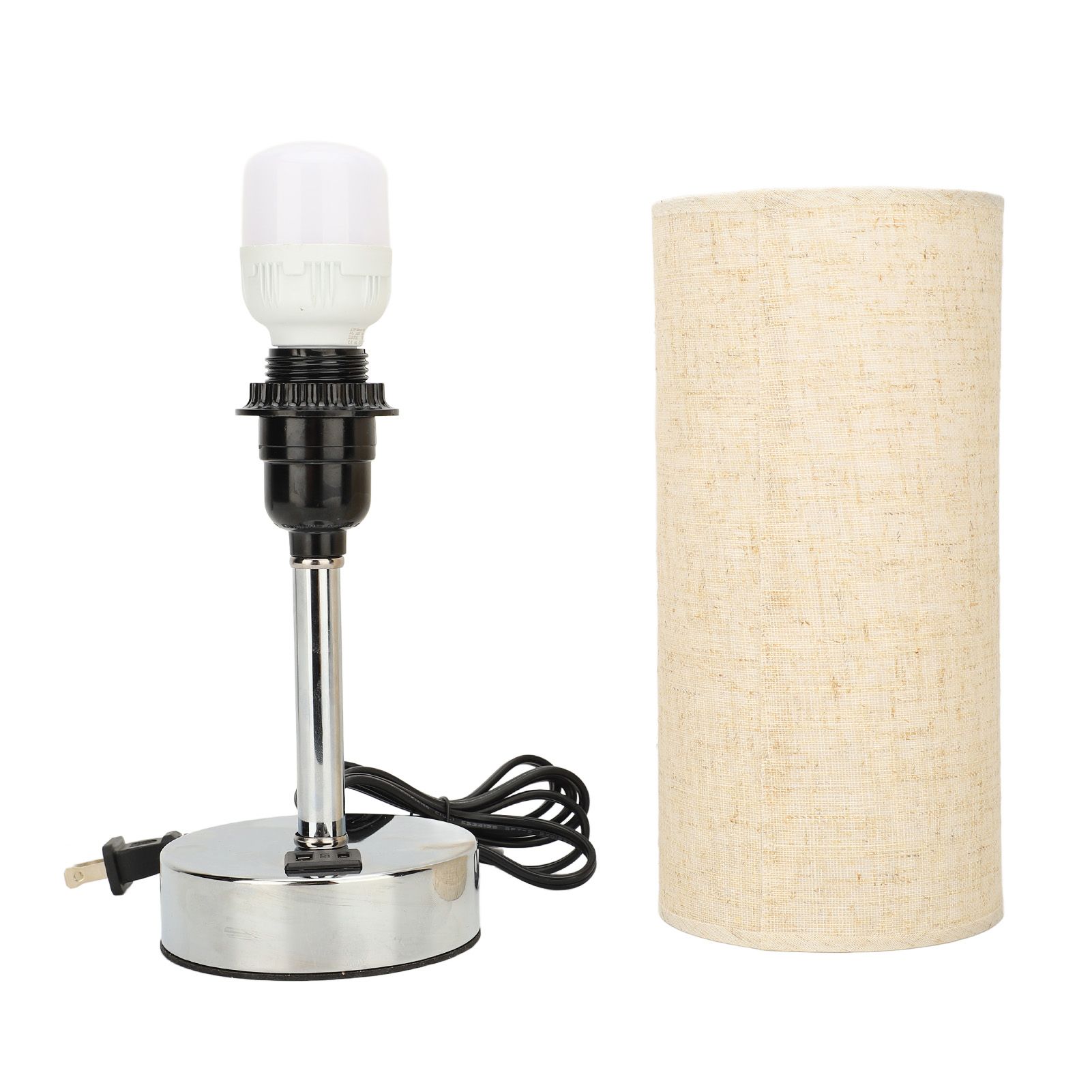 Bedside Touch Lamp Modern Stylish Linen Fabric Shade 3 Speeds Touch Dimming — image 1