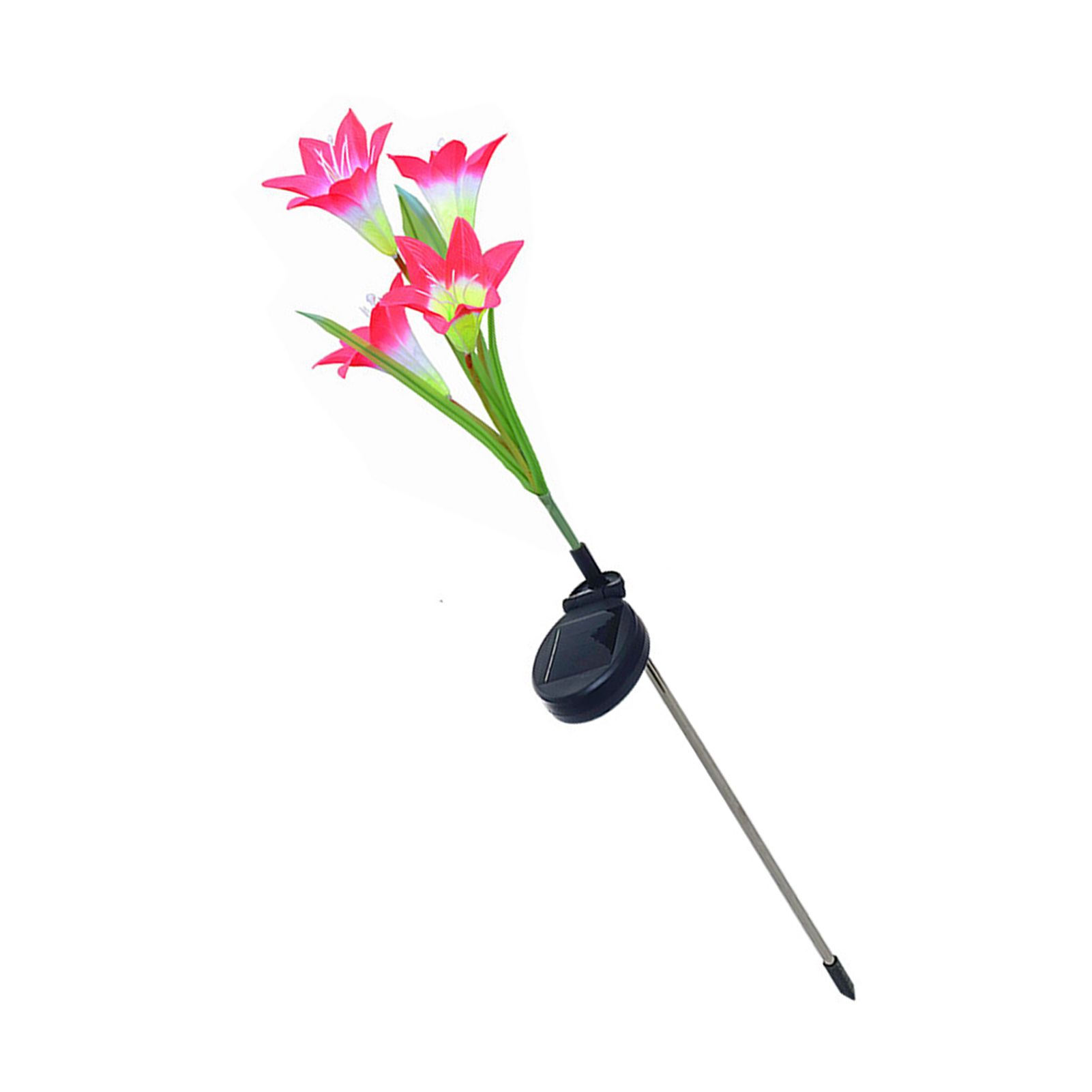 Solar Lily Flower Lights 7 Color Changing Waterproof Decorative Solar Powered view 4