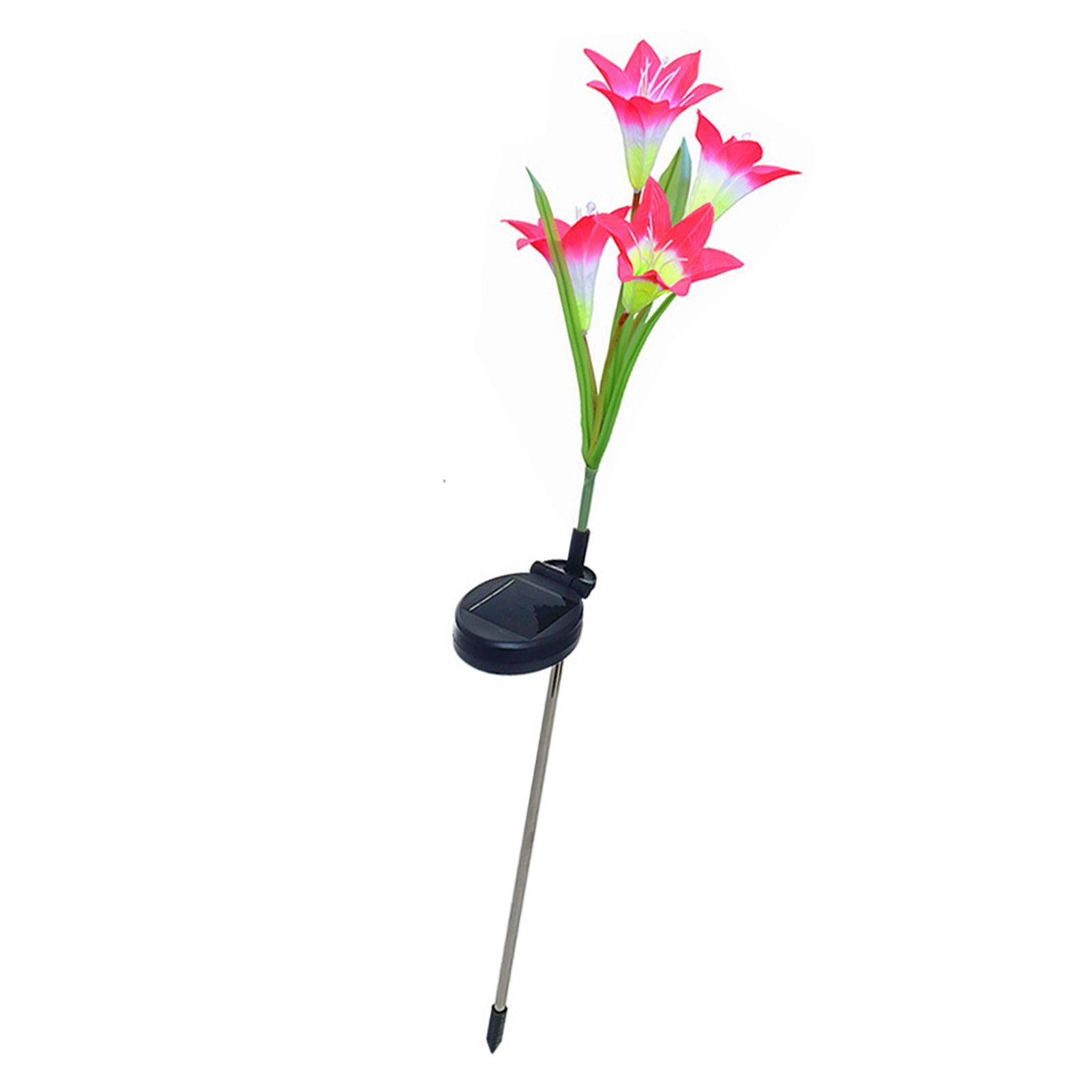 Solar Lily Flower Lights 7 Color Changing Waterproof Decorative Solar Powered view 6