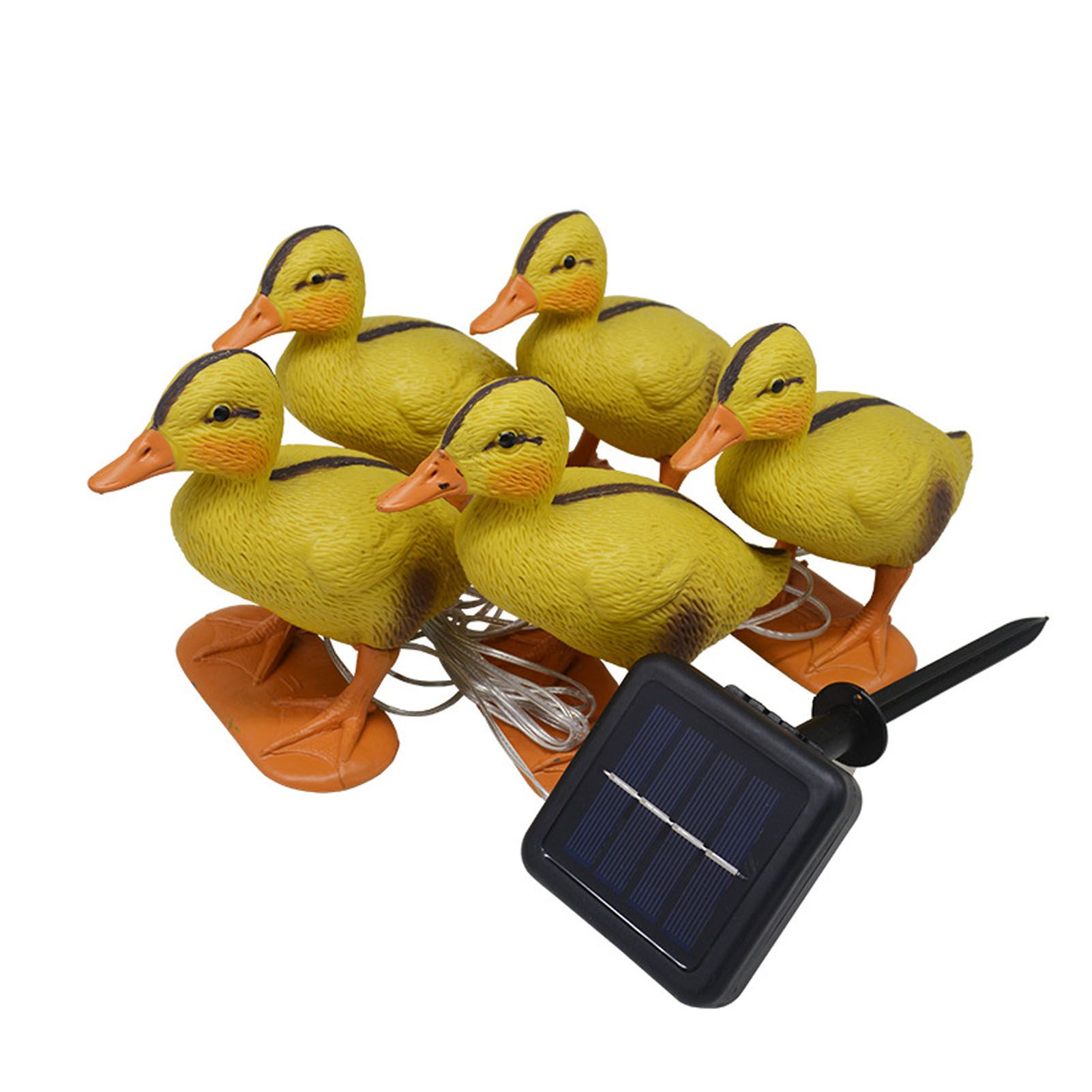 Solar Duck Garden Light Yellow Duck Outdoor Light Statue Animal Cute Ducks