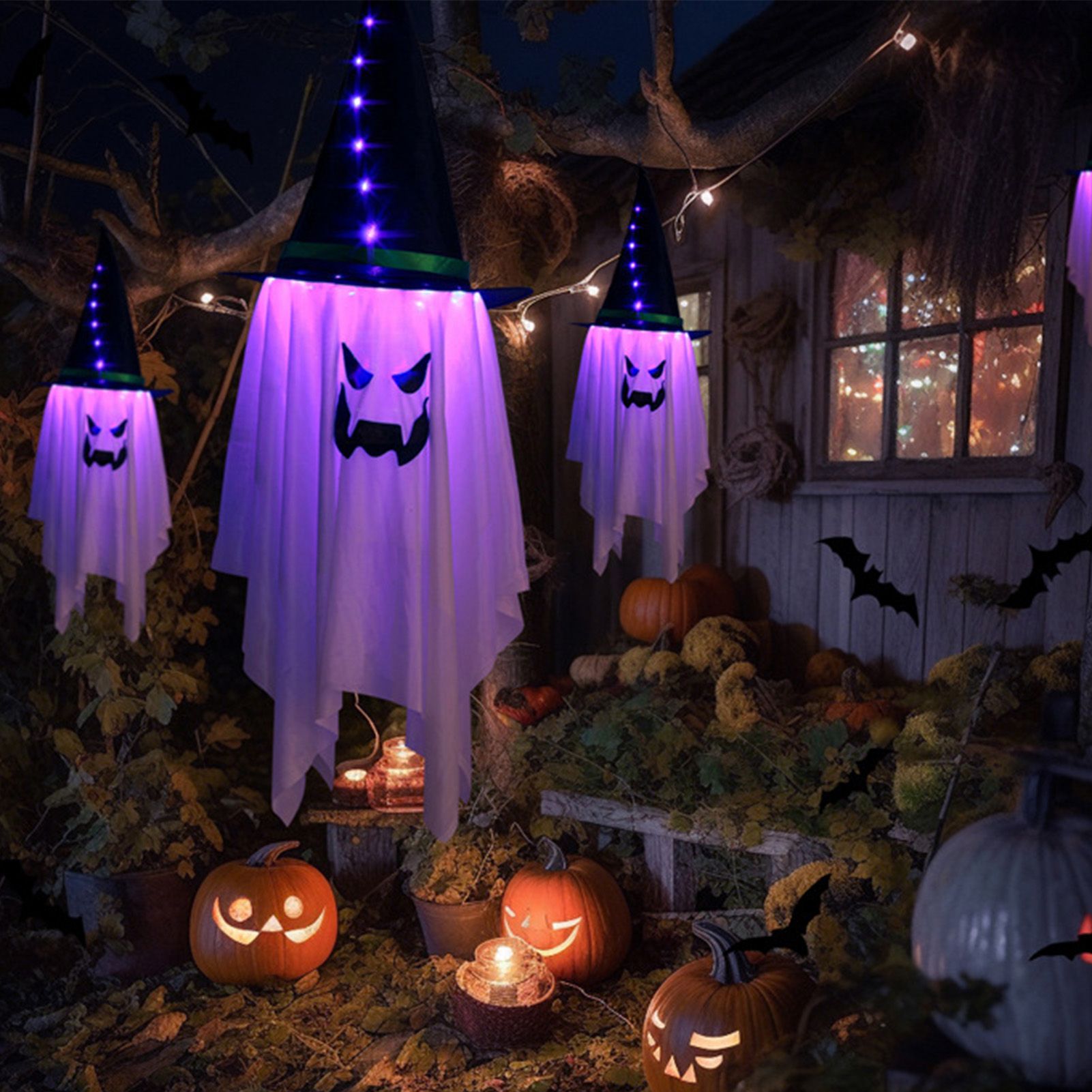 Halloween Ghost Light Outdoor Indoor LED Glowing Party Bar Room Ambient Decoration view 6