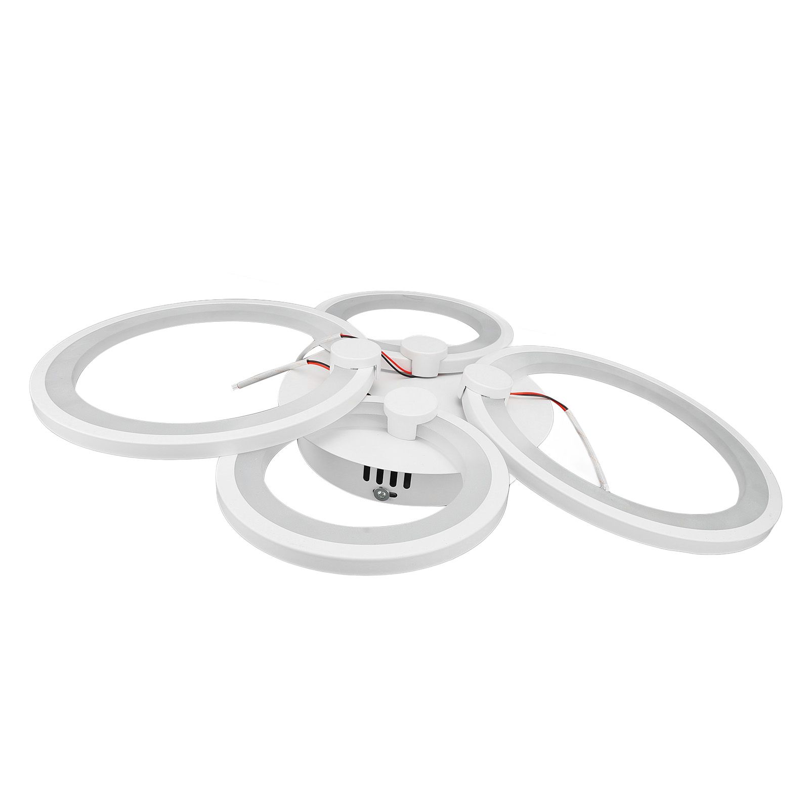 Modern LED Ceiling Light 4 Rings 3 Color Dimmable Acrylic Ceiling Light view 12