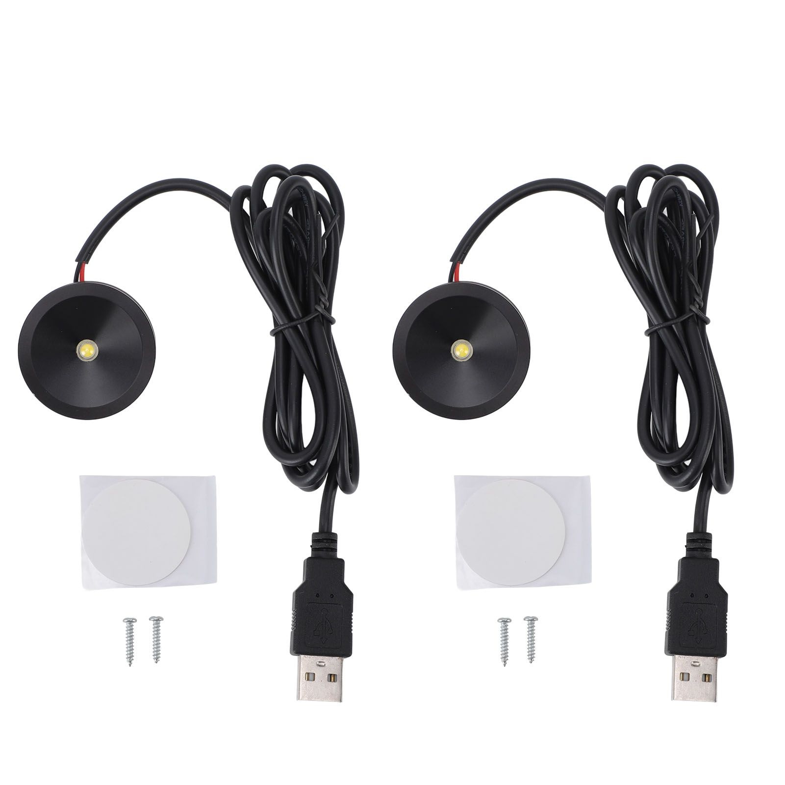 2PCS Mini LED Spotlights Indoor Aluminum USB 5V Round LED Accent Light for view 3