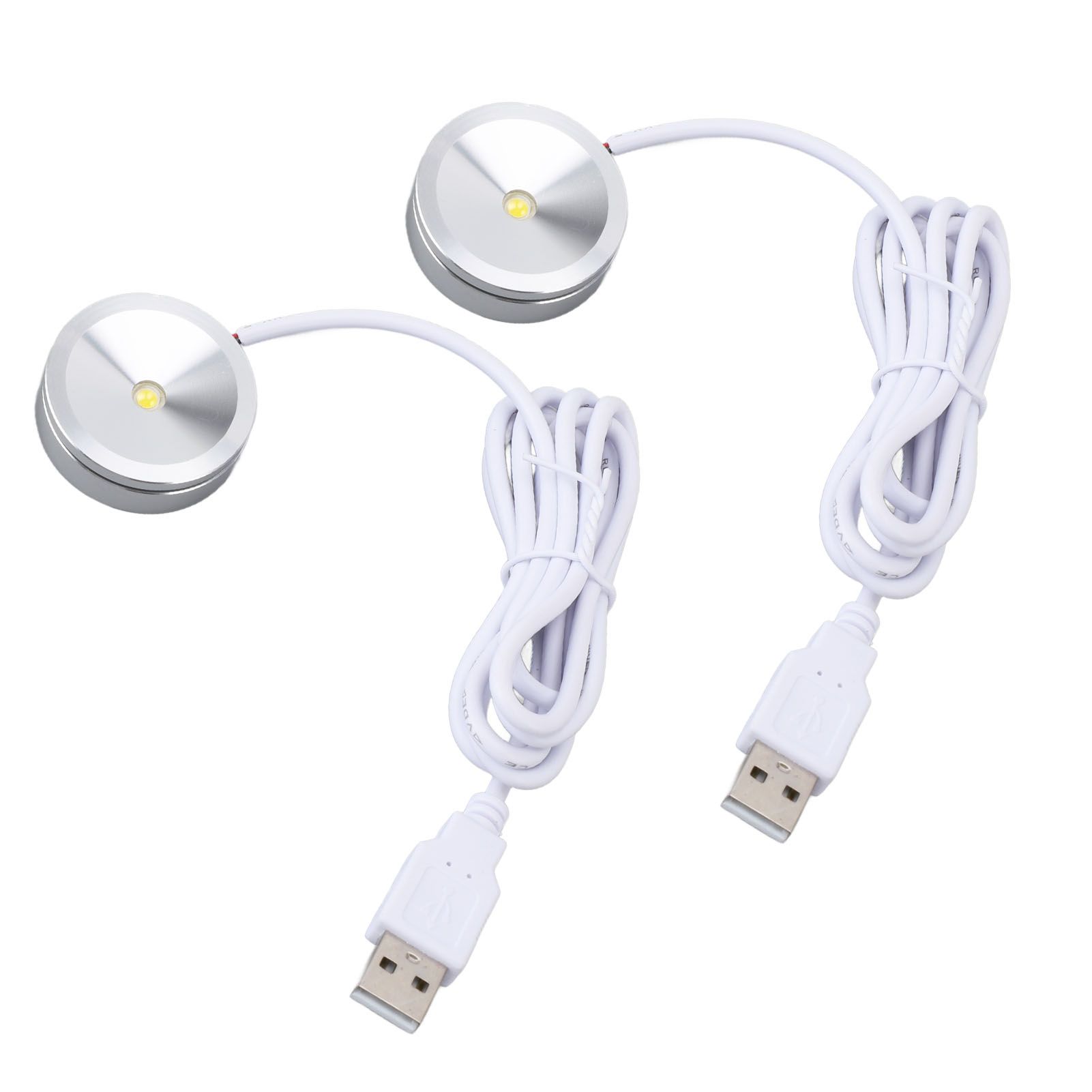 Display Spotlight Round USB Plug in Small LED Showcase Lamp with 4.2ft Cable view 6