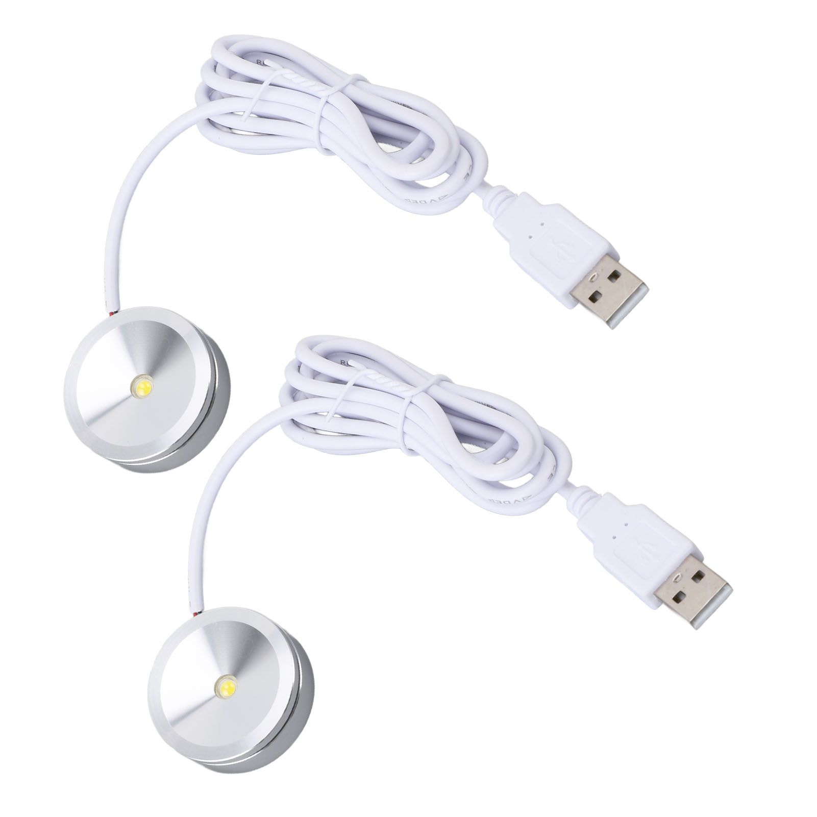 Display Spotlight Round USB Plug in Small LED Showcase Lamp with 4.2ft Cable view 9