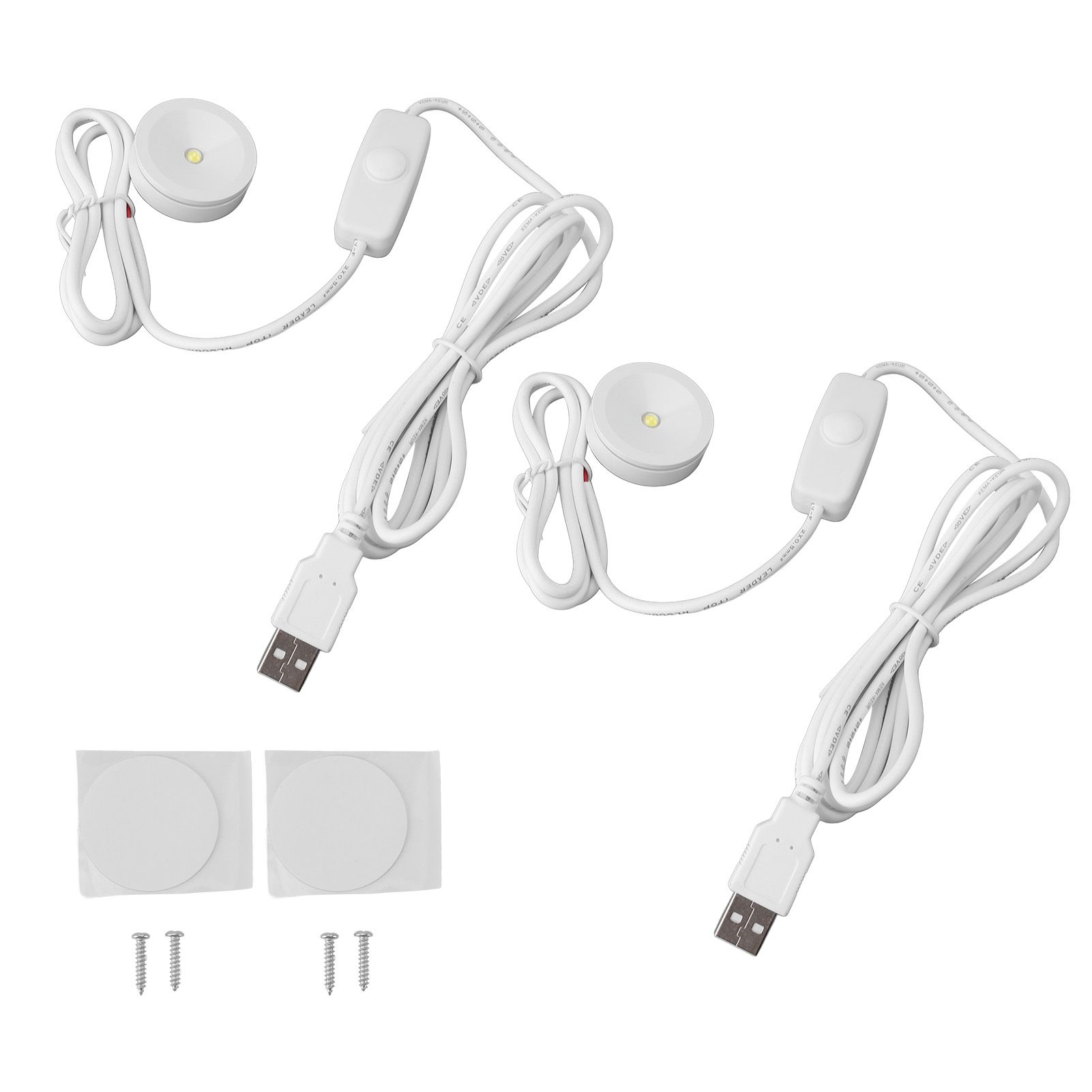 2PCS LED Spot Lights Professional 5V USB Dimmable Round Small Spot Lights for view 3