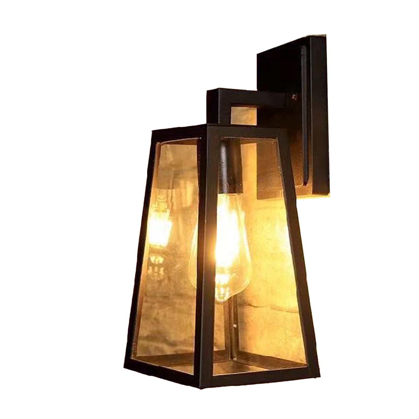 Industrial Wall Lamp Iron Bedside Balcony Porch Light Retro Wall Lamps for view 6