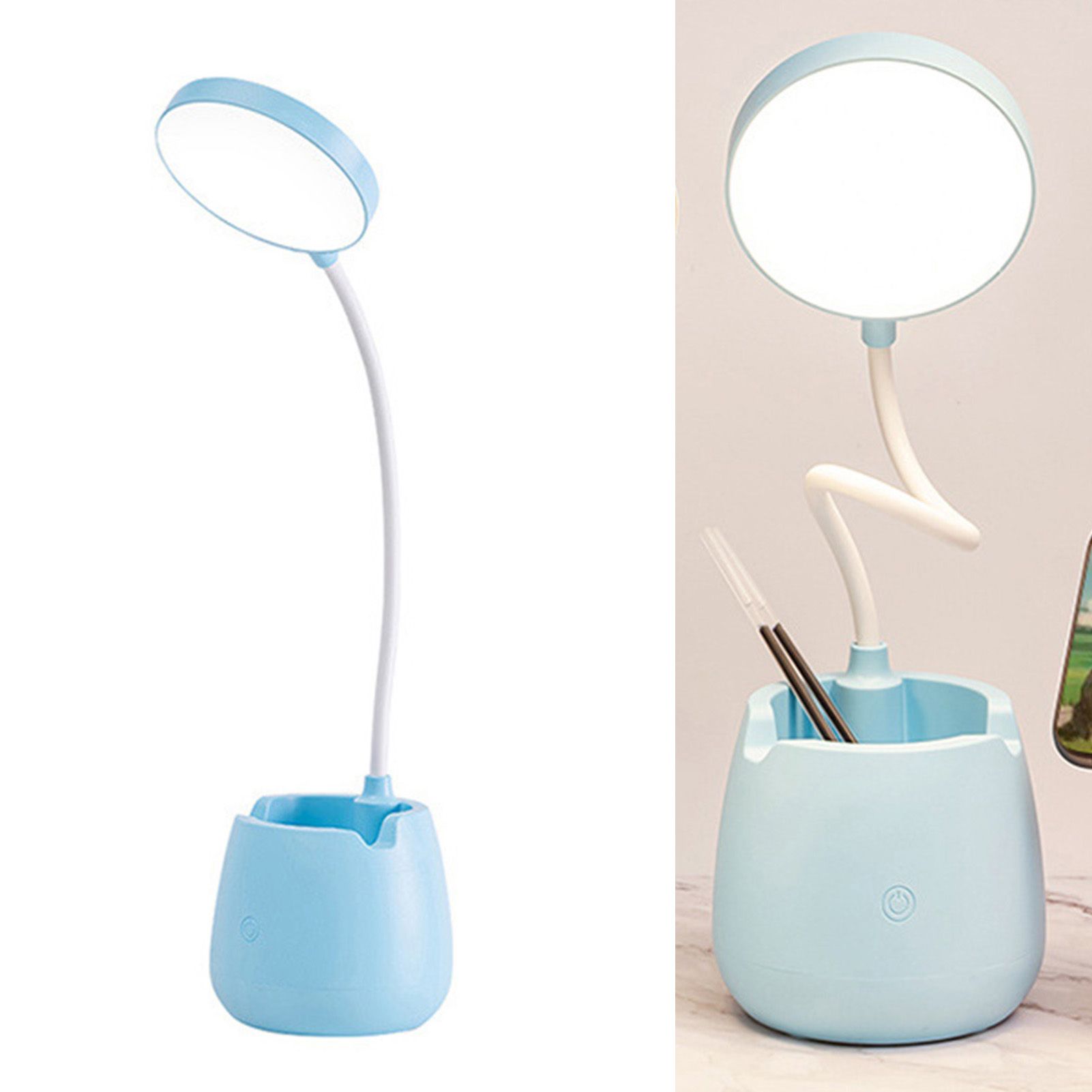 LED Desk Lamp High Brightness Eye Protective USB Rechargeable Bedside Lamp view 9
