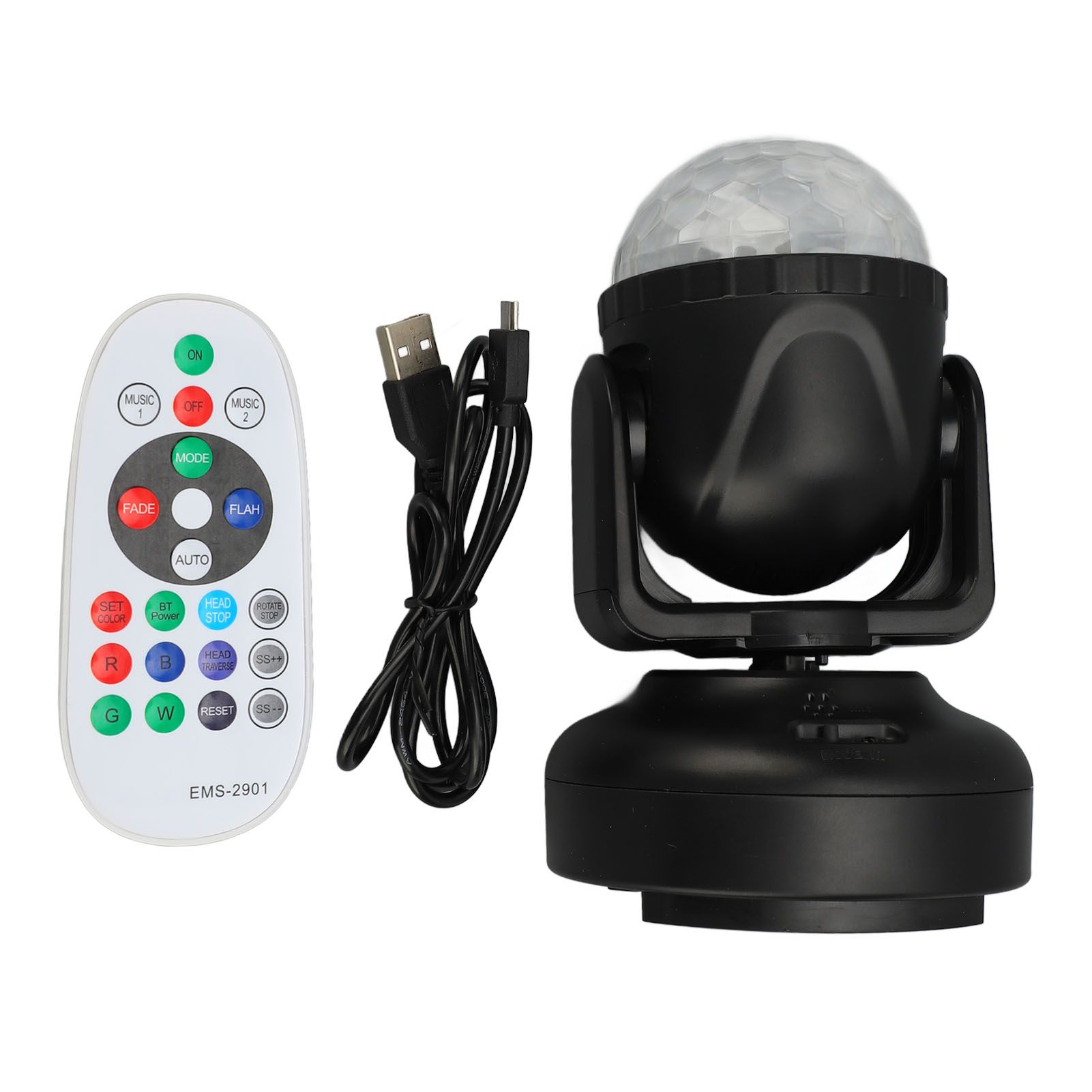 Party Ball Lights Multipurpose 16 in 1 LED Rotating Ball Light with Bluetooth view 3