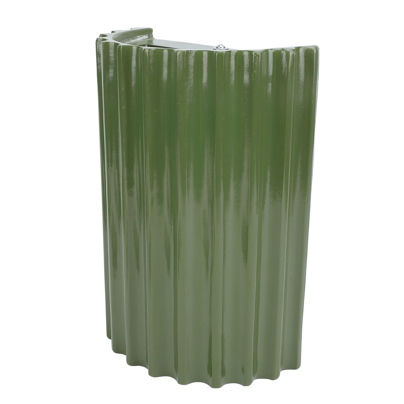 Modern Wall Sconce Light Fixture Minimalist Half Cylinder Desgin Green Wall view 4
